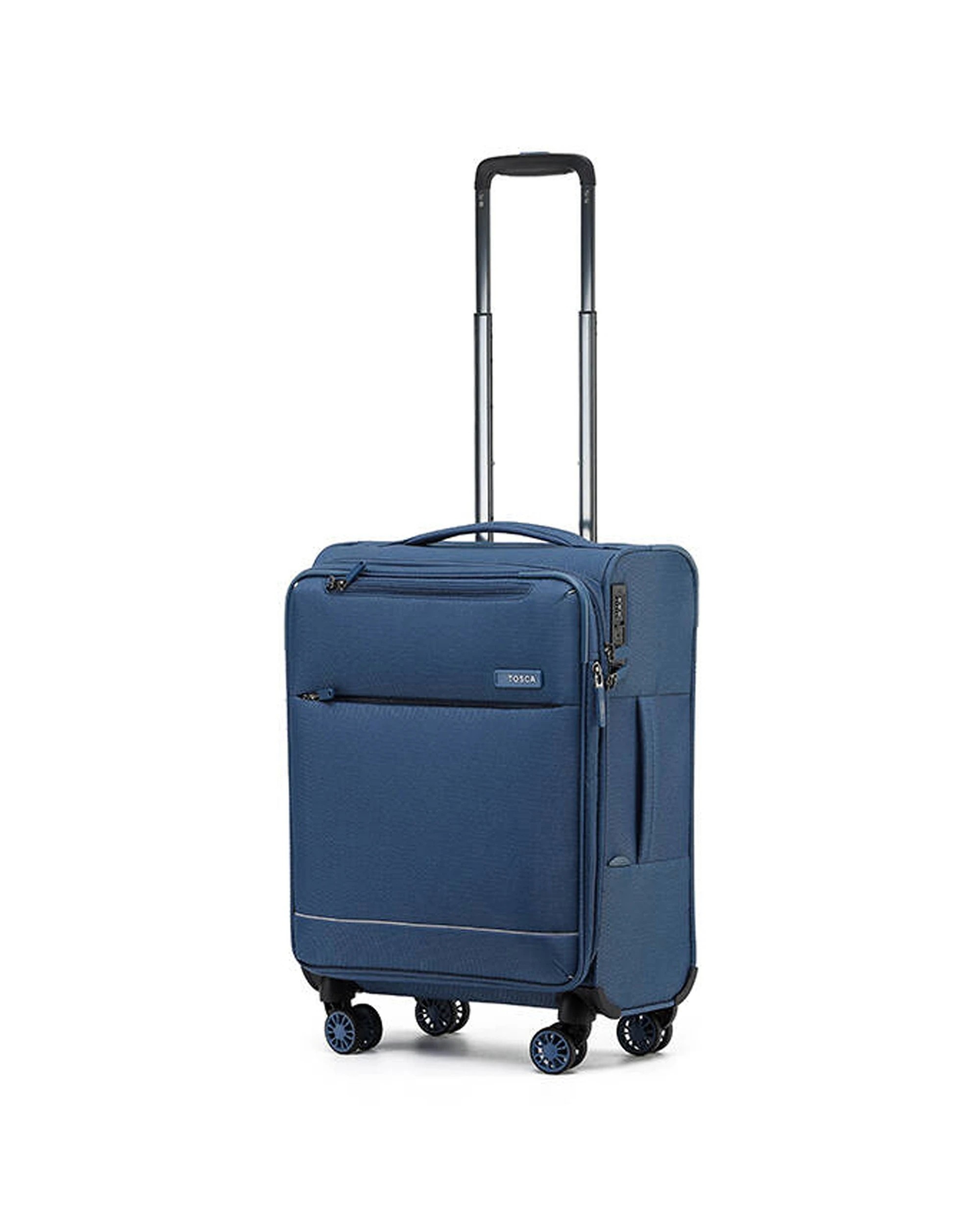 2 Tosca So-Lite 48L Suitcase Luggage Trolley - Blue, 2 of 5