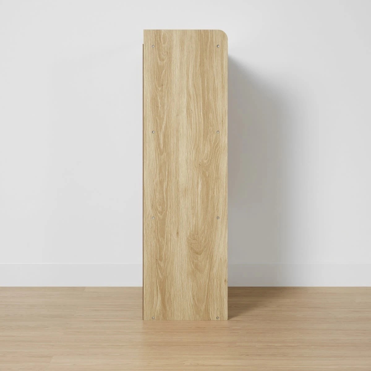 4 Oak Look and White Shelf with Cupboard, 4 of 9