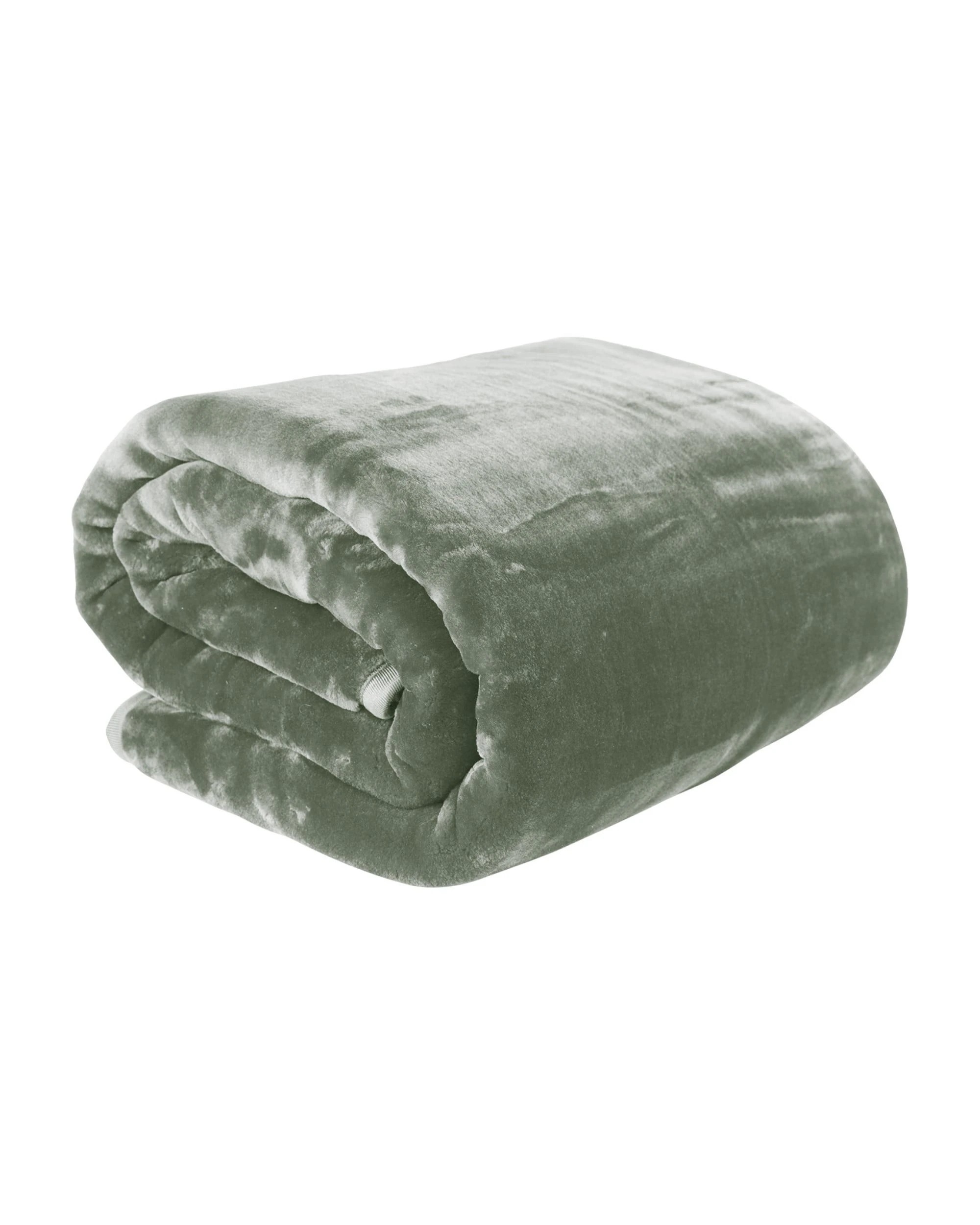 1 Laura Hill 800-GSM Mink Blanket Queen Size Double-Sided Soft Plush Bed Faux Throw Rug Sage, 1 of 4