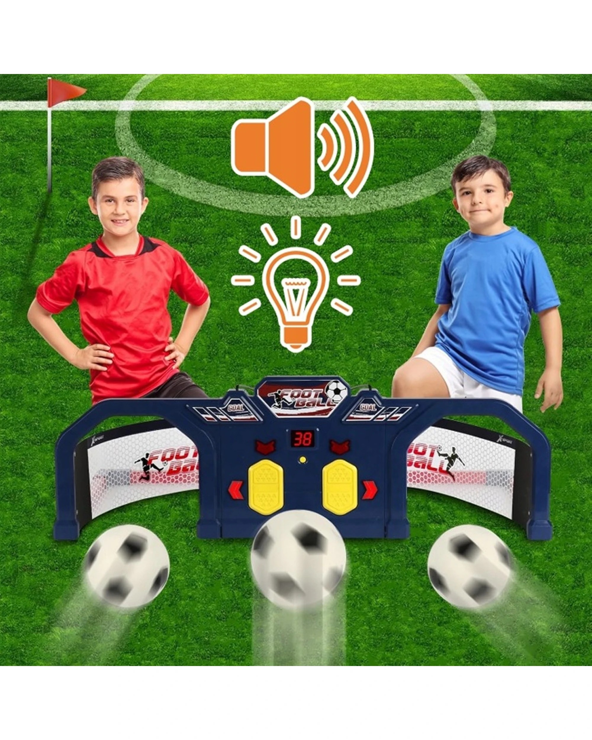 4 Go Play! SmartKick Soccer Arena Interactive Training System With LED Score - Multi, 4 of 7
