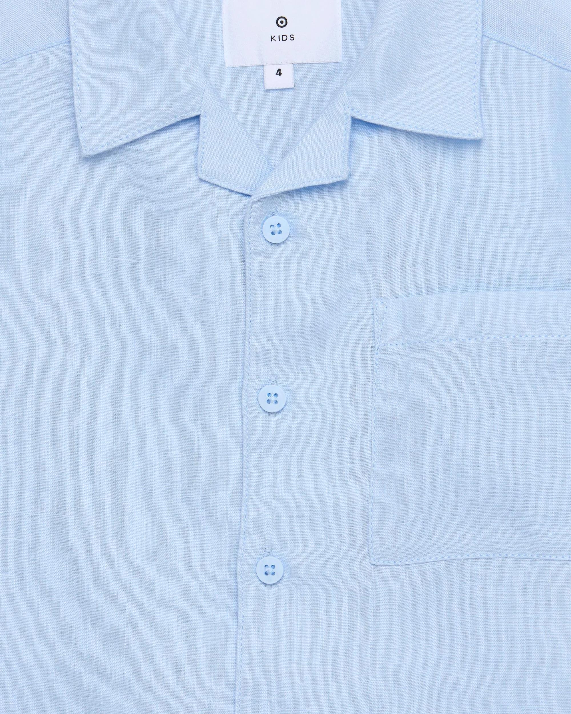 2 Target European Linen Shirt BLUE, 2 of 2