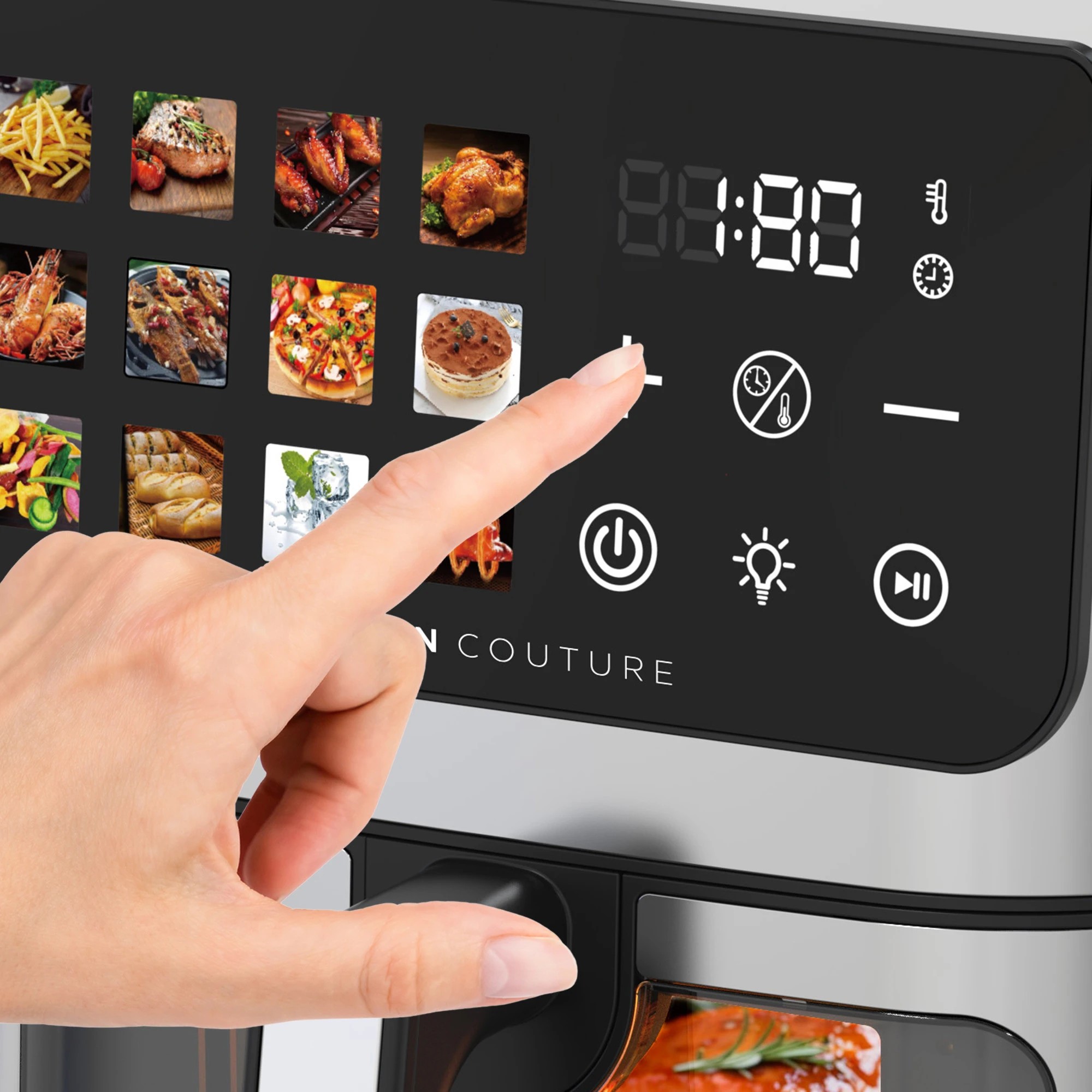 6 Kitchen Couture 8.5L Big Screen view Air Fryer - Grey, 6 of 7