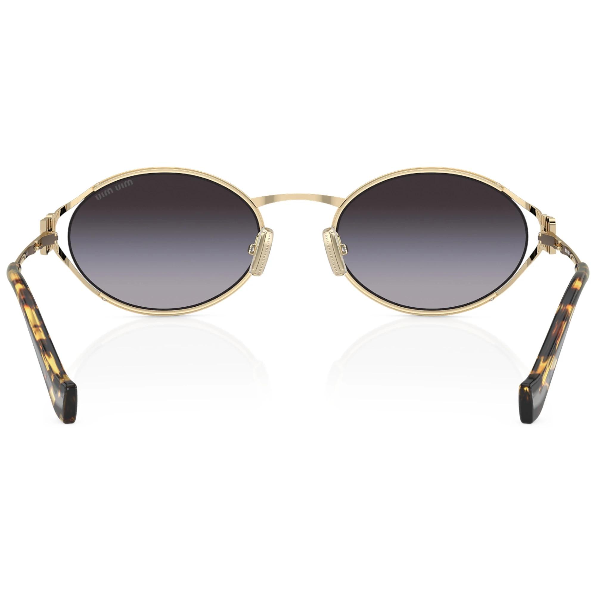 4 Miu Miu Womens Sunglasses MU52YS Pale Gold/ Grey Sunnies PALE GOLD/GREY, 4 of 5