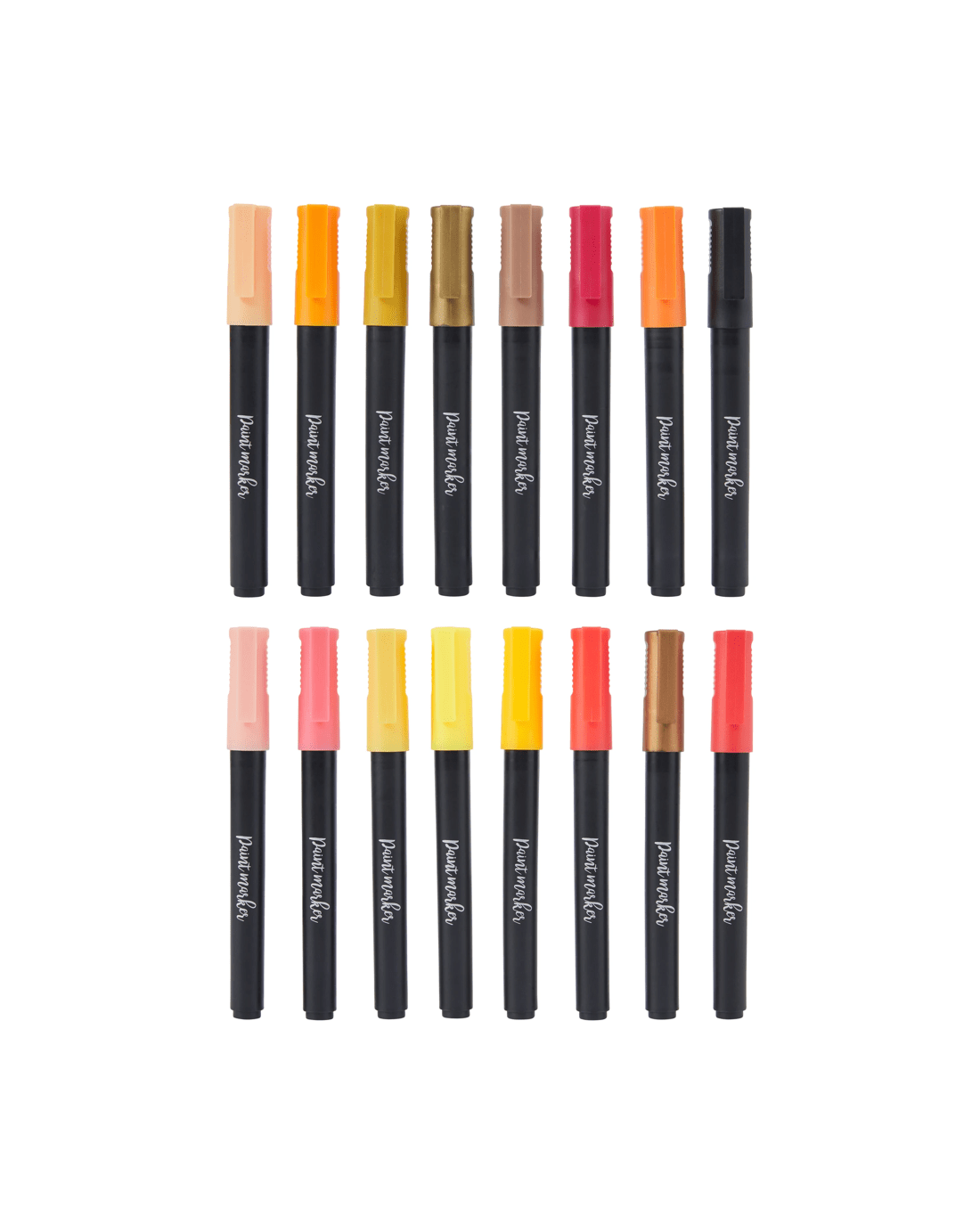 3 16 Pack Acrylic Paint Markers - Tonal Orange, 3 of 8