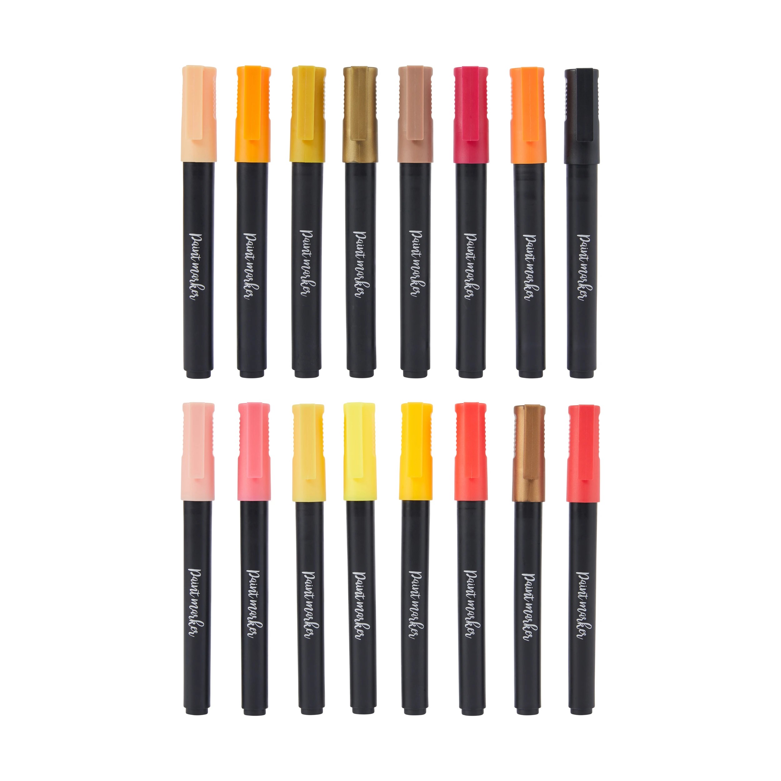 3 16 Pack Acrylic Paint Markers - Tonal Orange, 3 of 8