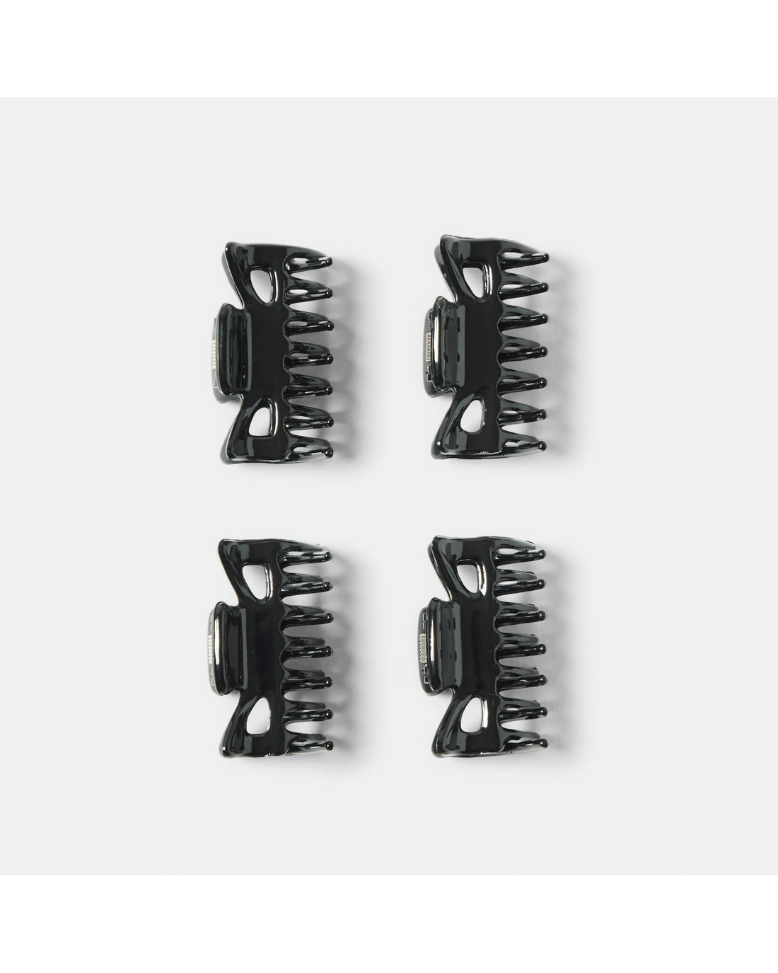 1 OXX Haircare 4 Pack Black Mini Classic Claw Hair Clip, 1 of 3