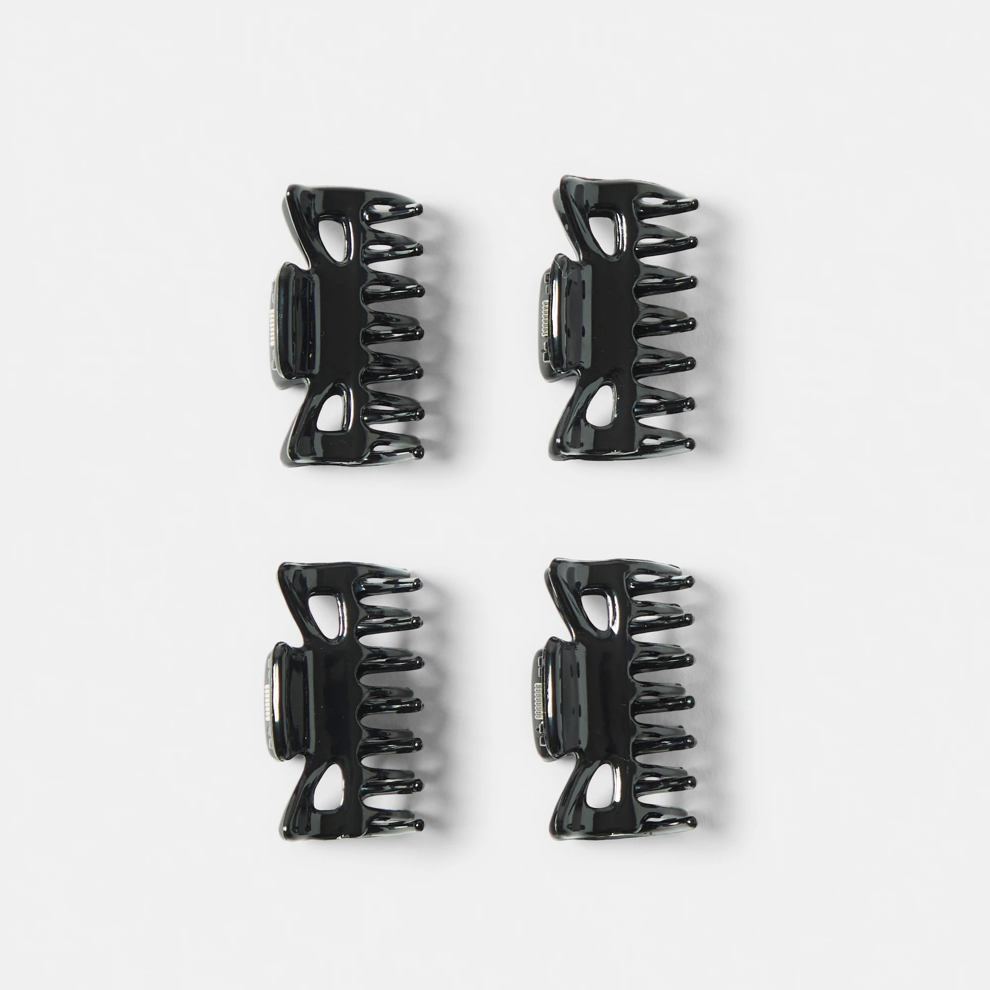 1 OXX Haircare 4 Pack Black Mini Classic Claw Hair Clip, 1 of 3