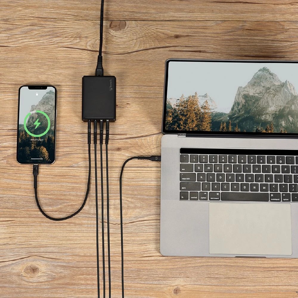 5 Bonelk Desktop Charger USB-A/USB-C 65w Black, 5 of 6