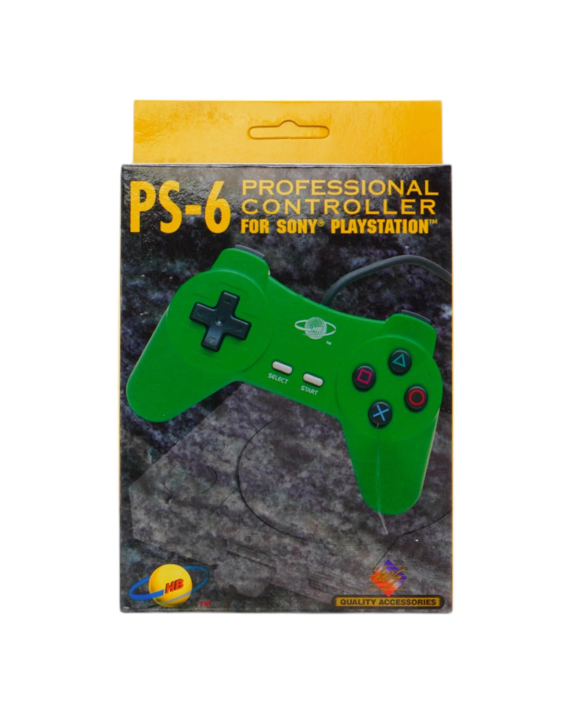 1 HB PS-6 Professional Controller For Playstation One - Green, 1 of 5