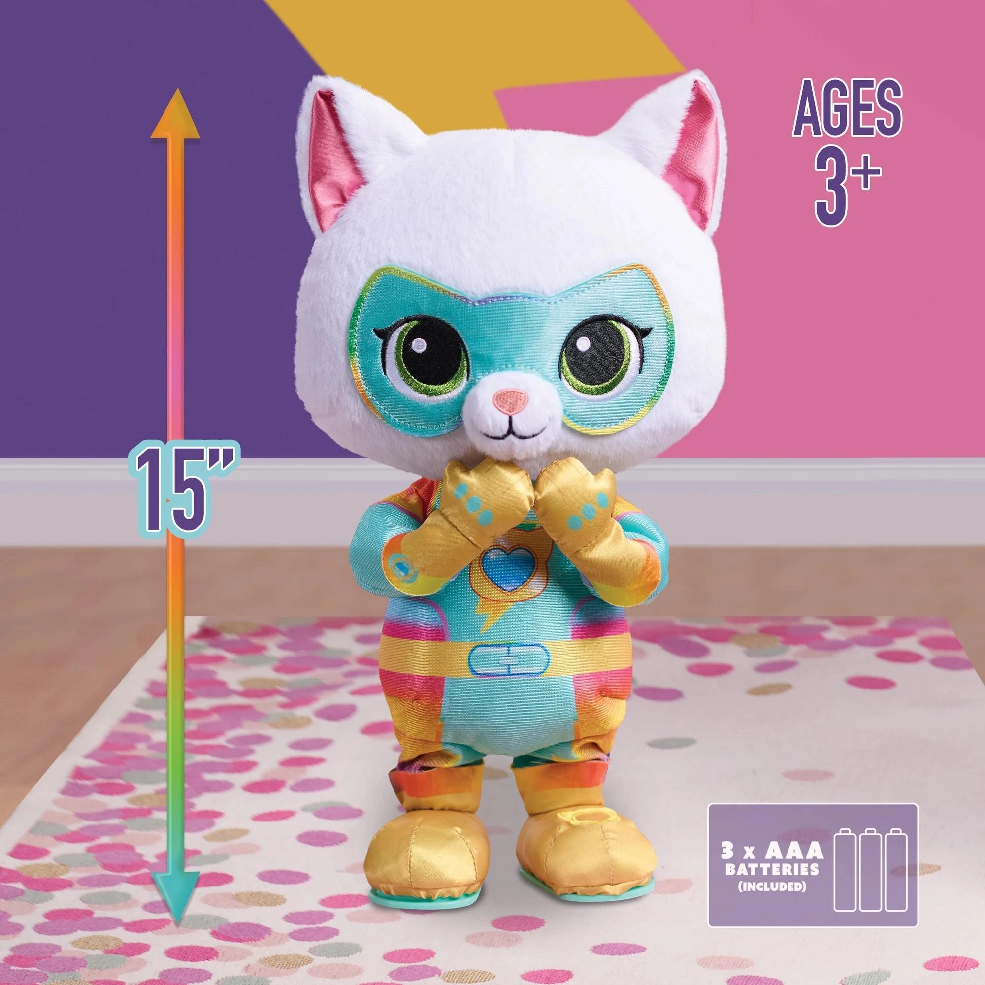 5 Superkitties Oopsie Dancing Bitsy Plush Toy - Multi, 5 of 5