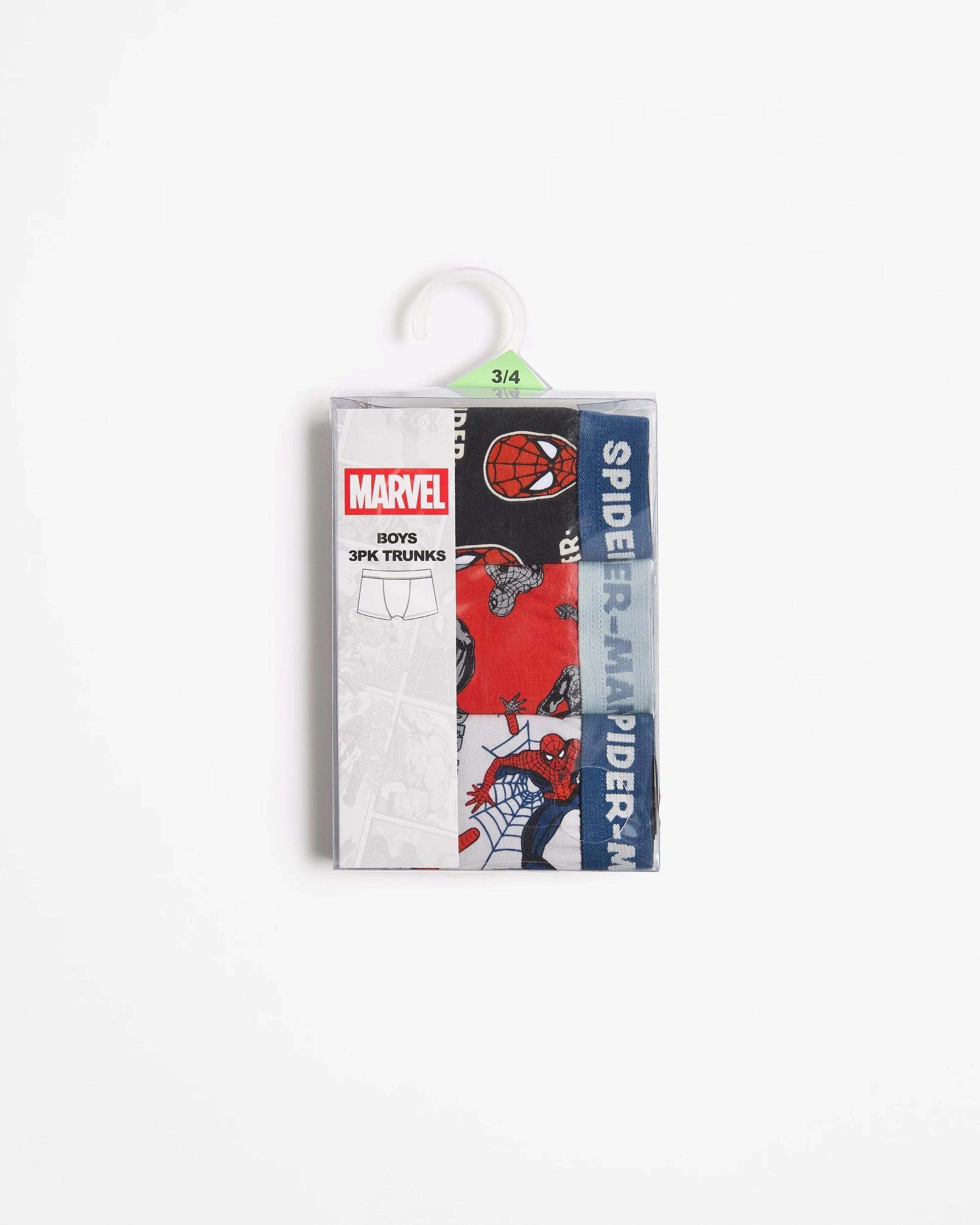 2 Marvel Spider-Man Younger Boys Trunks 3 Pack Underwear MULTI, 2 of 2