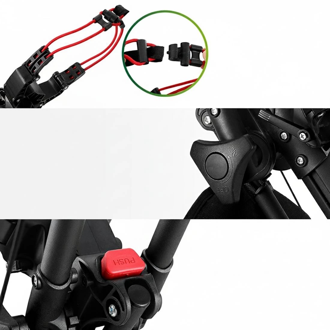 6 Everfit Golf Buggy Foldable Trolley Golf Cart Swivel Wheel Umbrella Bottle Stand - Red, 6 of 6