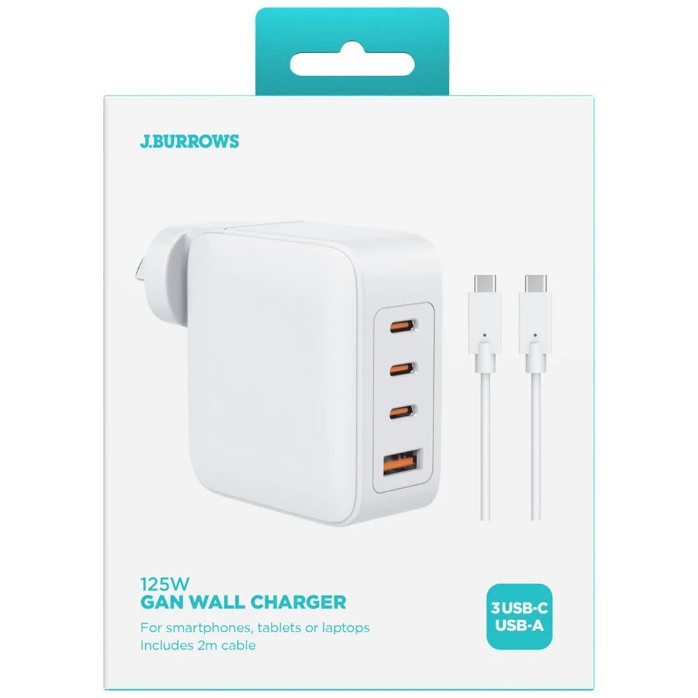4 J.Burrows 120W GaN 4 Port USB-C/A Wall Charger, 4 of 5