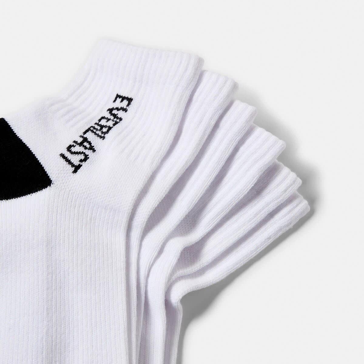 2 3 Pack Everlast Mens Quarter Crew Socks Wht Qtr Pk, 2 of 3