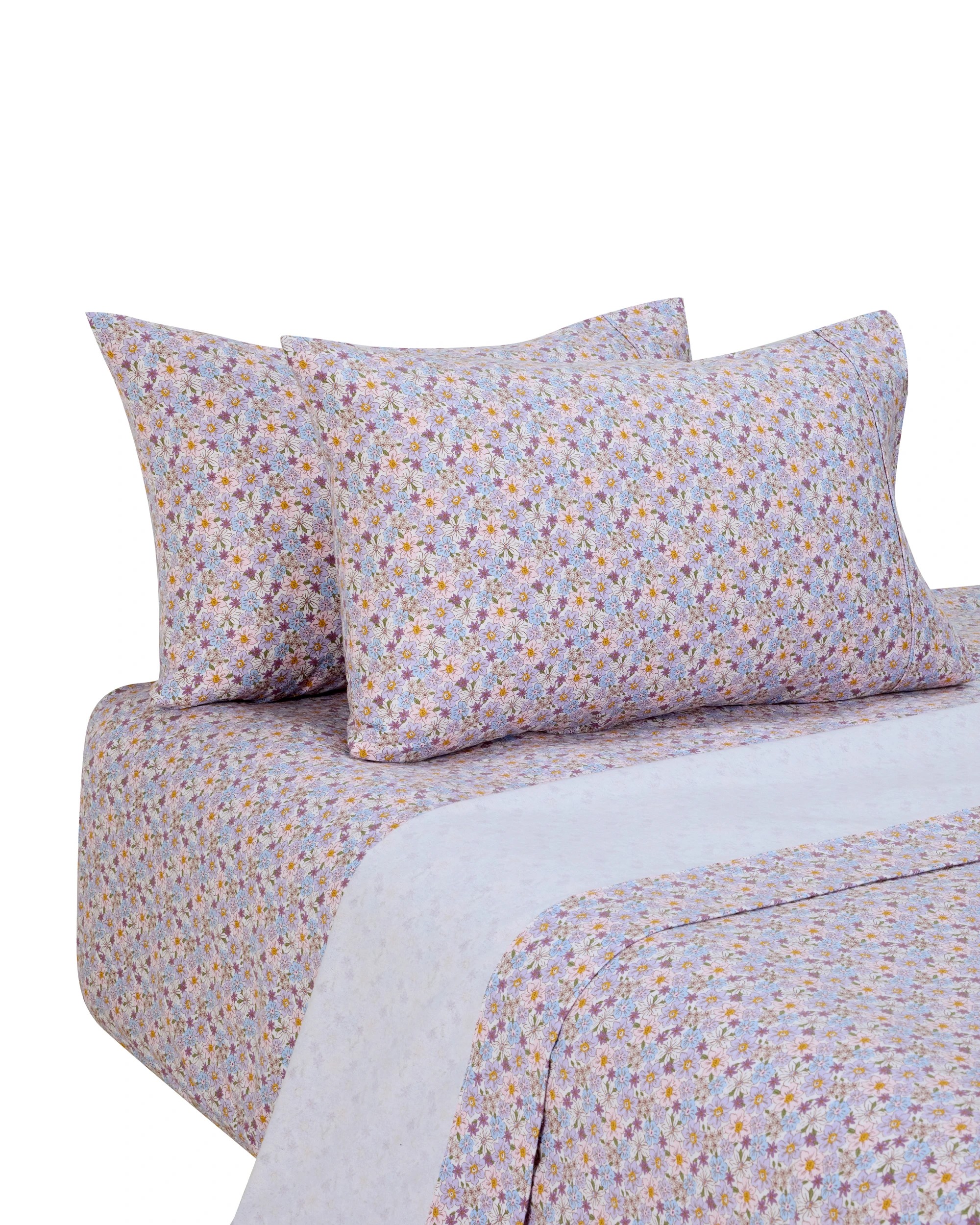 5 Floral Cotton Flannelette Sheet Set - Double Bed, 5 of 7