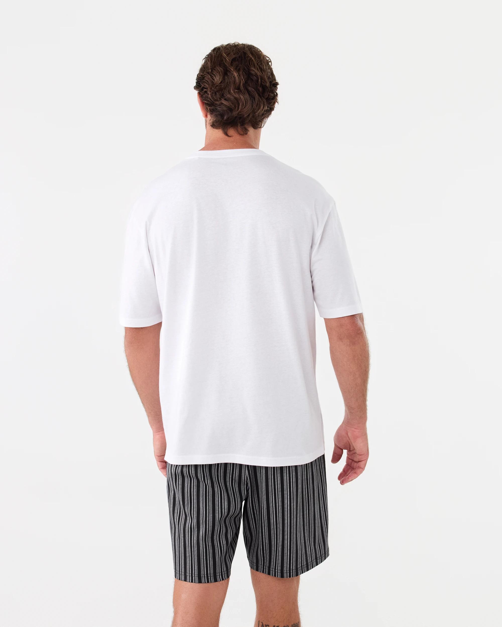 3 Short Sleeve Print Shorts Pyjama Set Coff Toast, 3 of 9