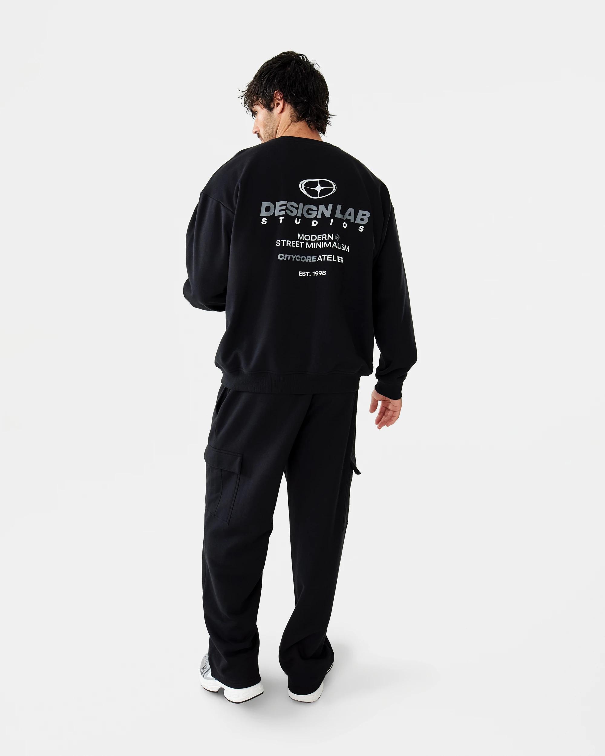 4 Terry Oversized Print Sweatshirt Blk Studio, 4 of 10