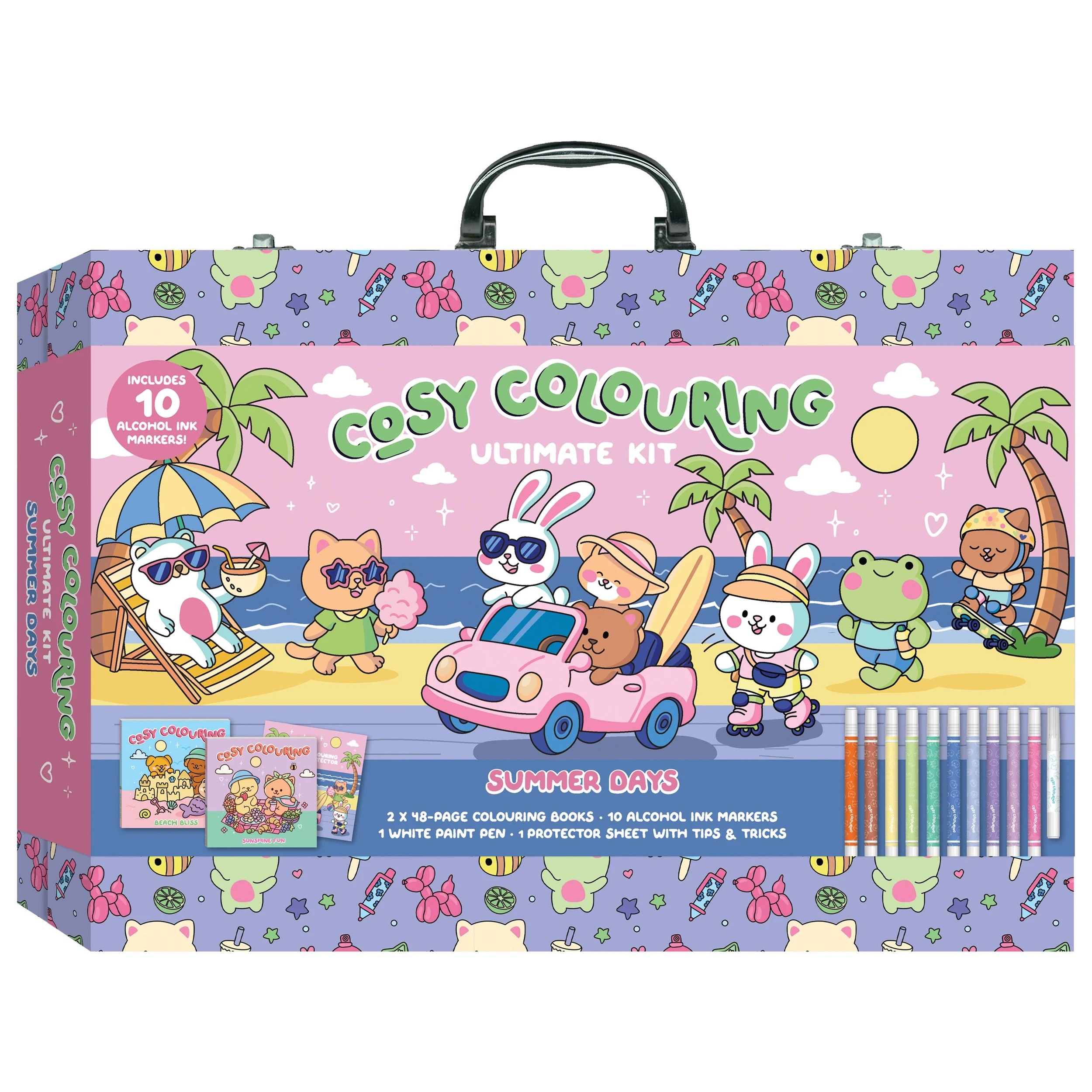 1 Cosy Colouring Summer Days Ultimate Kit Carry Case, 1 of 7