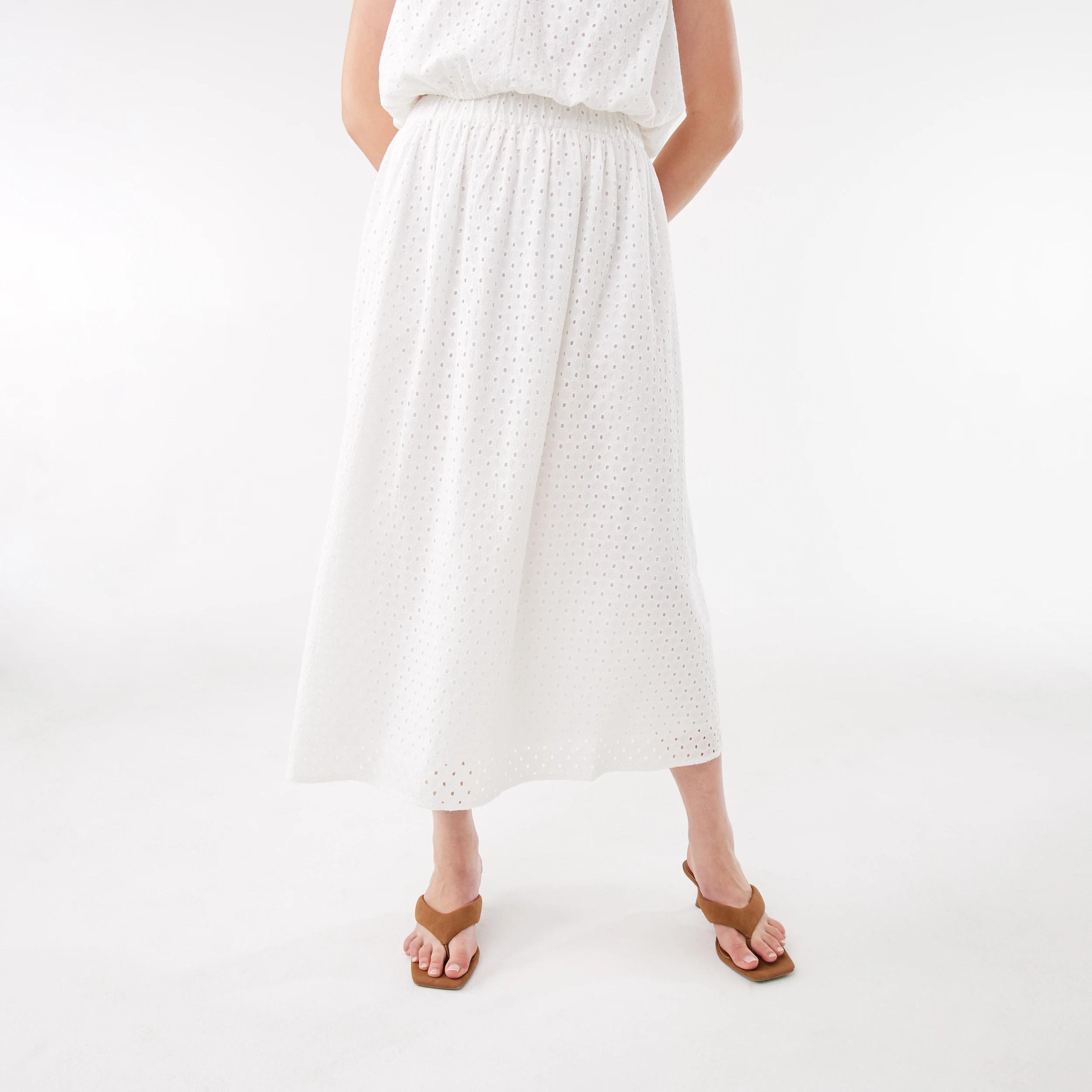 1 Broderie Maxi Skirt White, 1 of 7
