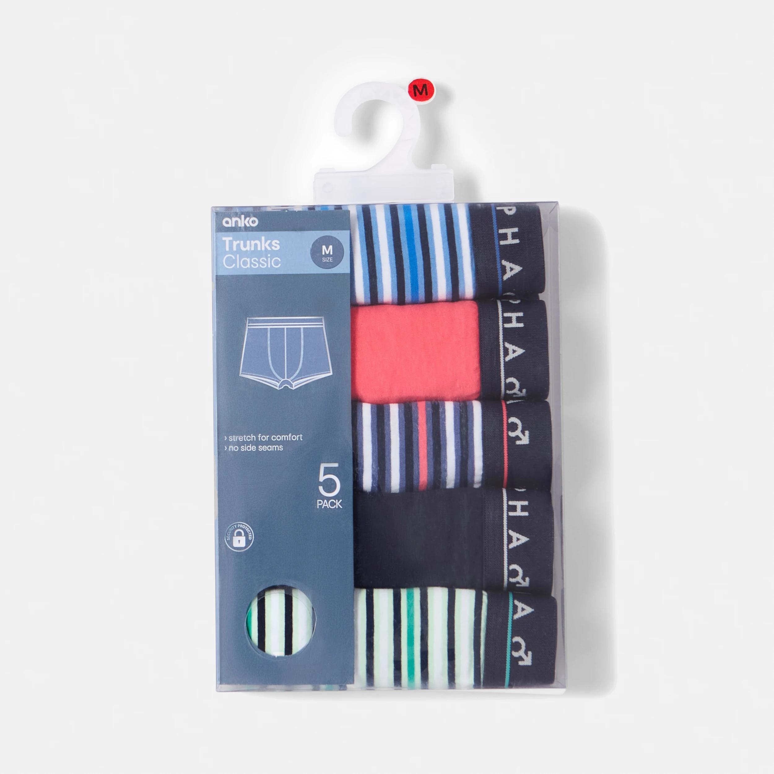 10 5 Pack Stripe and Plain Trunks Miami Strp, 10 of 10