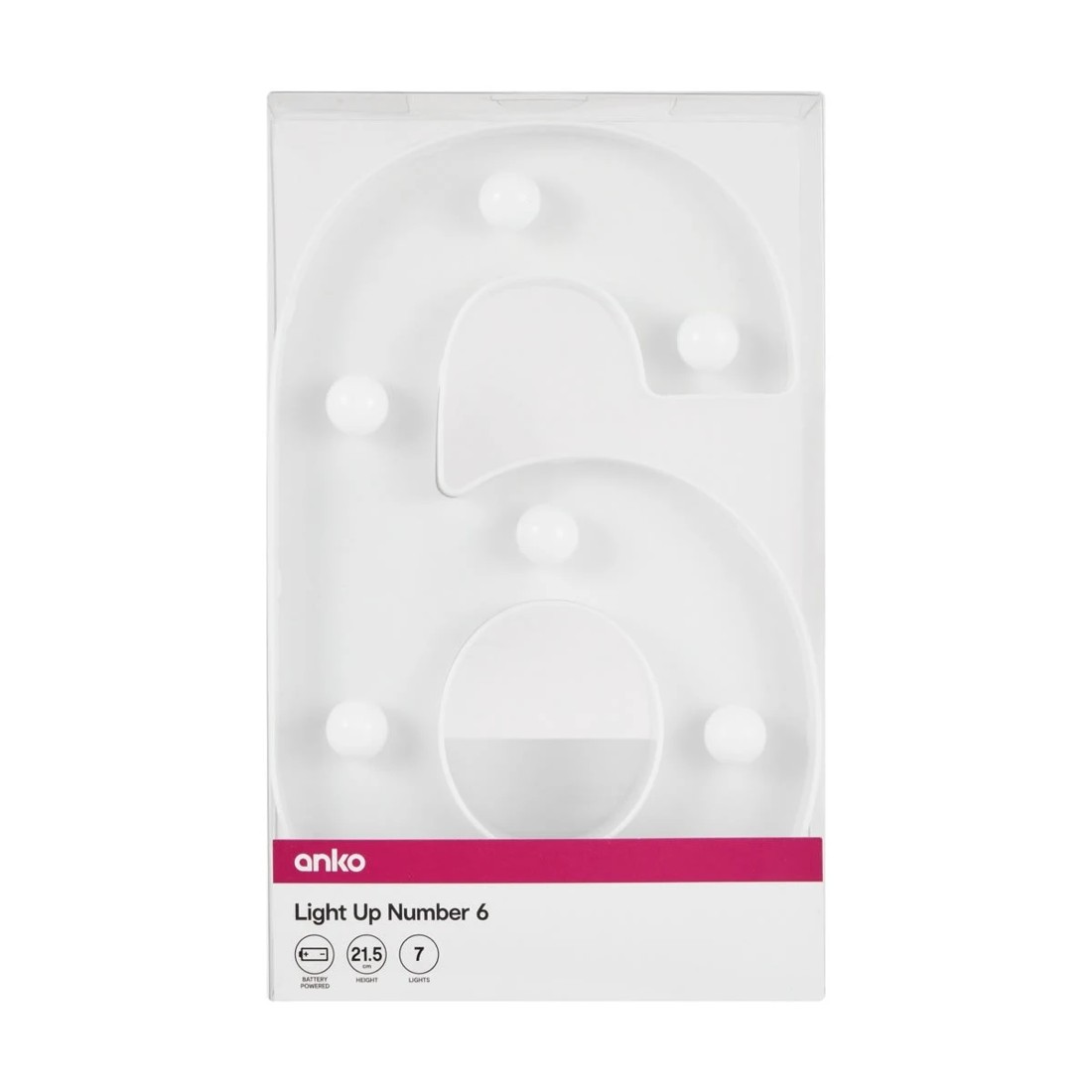 4 Light Up Number 6, 4 of 5