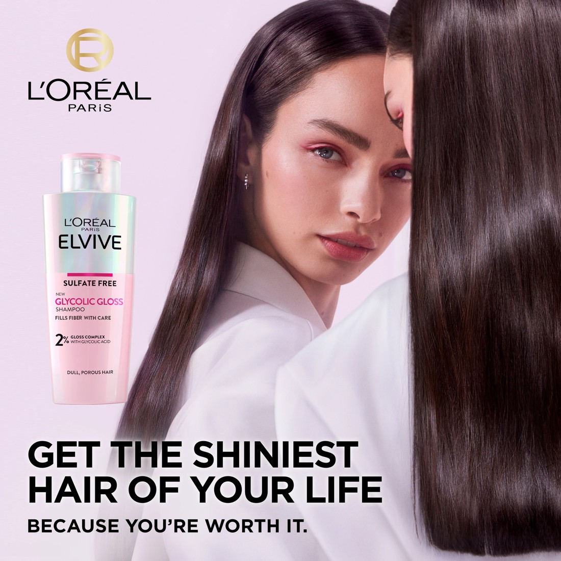 3 L'Oreal Paris Elvive Glycolic Gloss Shampoo 200ml - 2% Gloss Complex with Glycolic Acid, 3 of 8