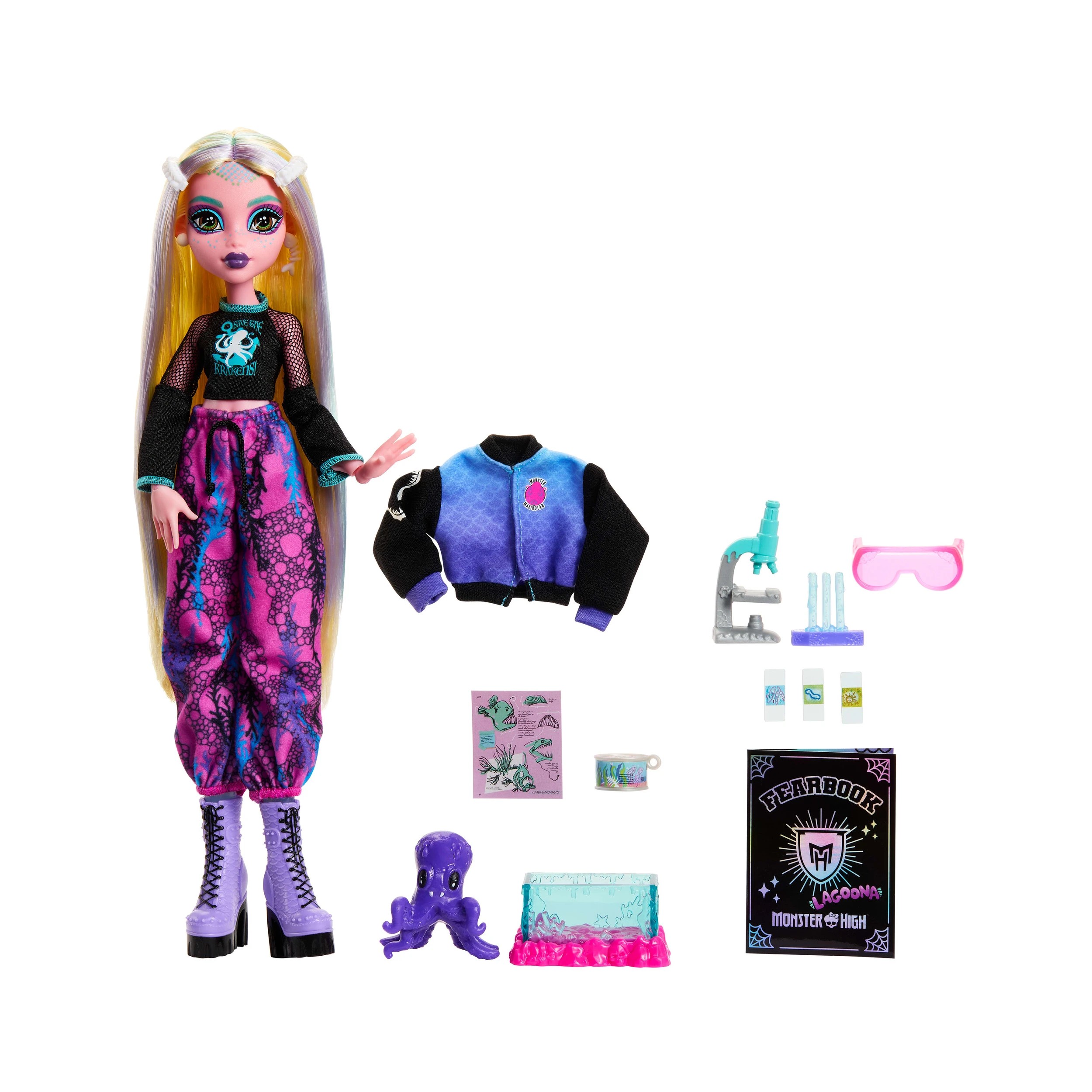3 Monster High Fearbook Lagoona Blue Fashion Doll, 3 of 5