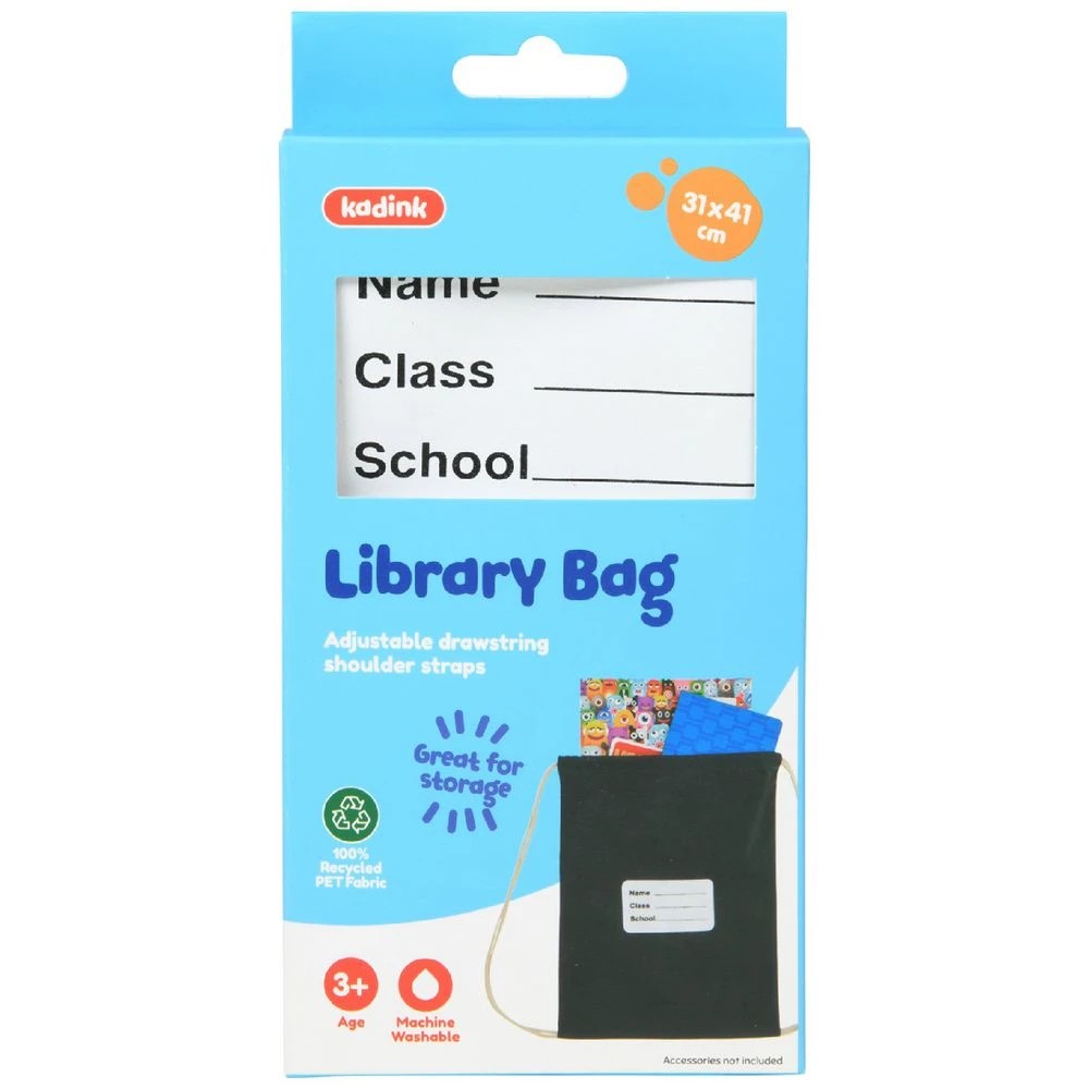 1 Kadink RPET Library Bag Black, 1 of 3
