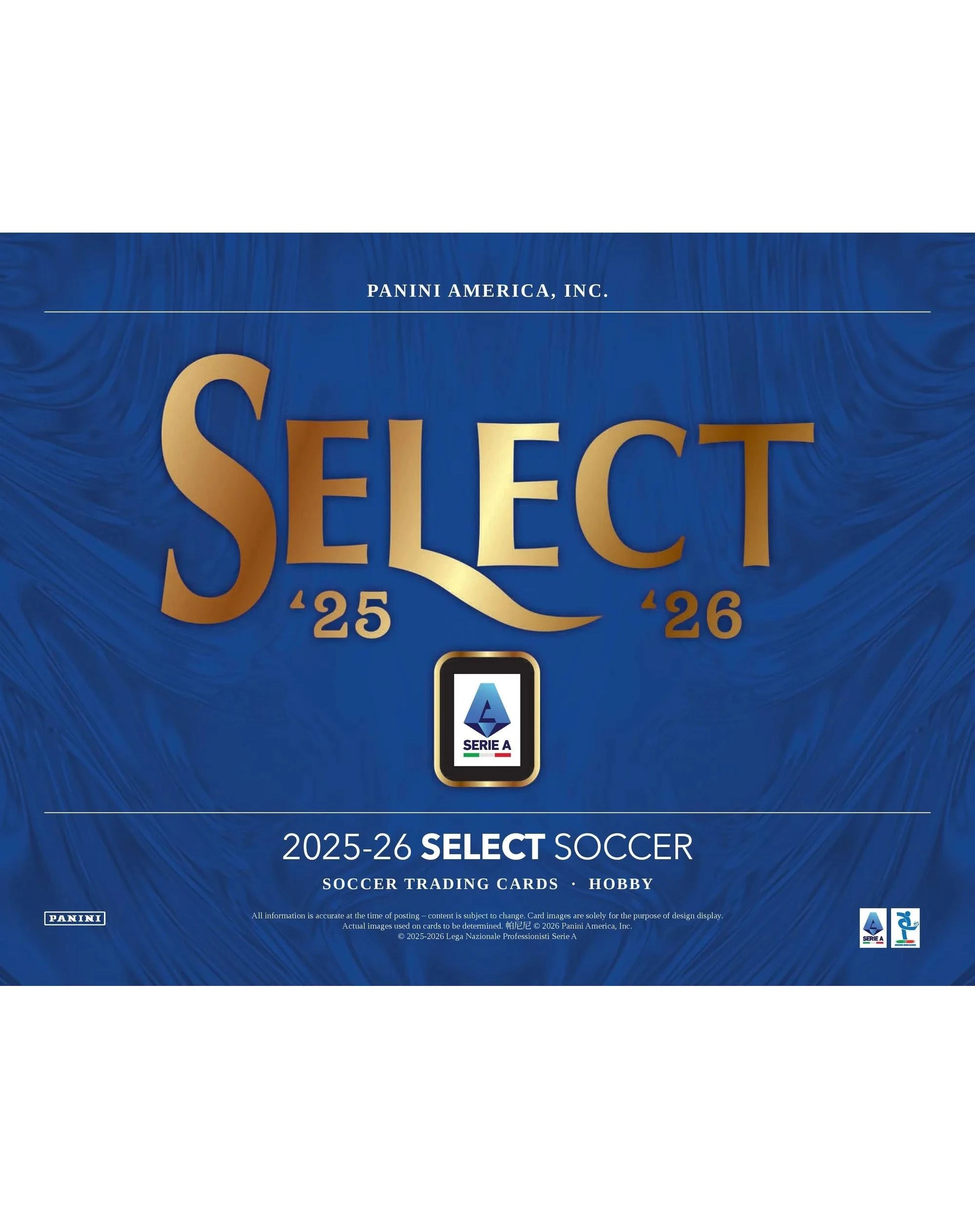 2 Panini 2025/2026 Select Serie A Soccer Hobby Pack, 2 of 7