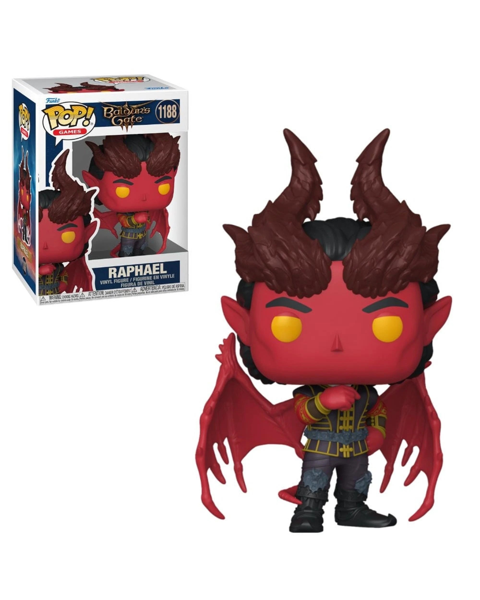 1 Baldur's Gate 3 Raphael - Cambion Devil -  Funko POP! Vinyl, 1 of 1