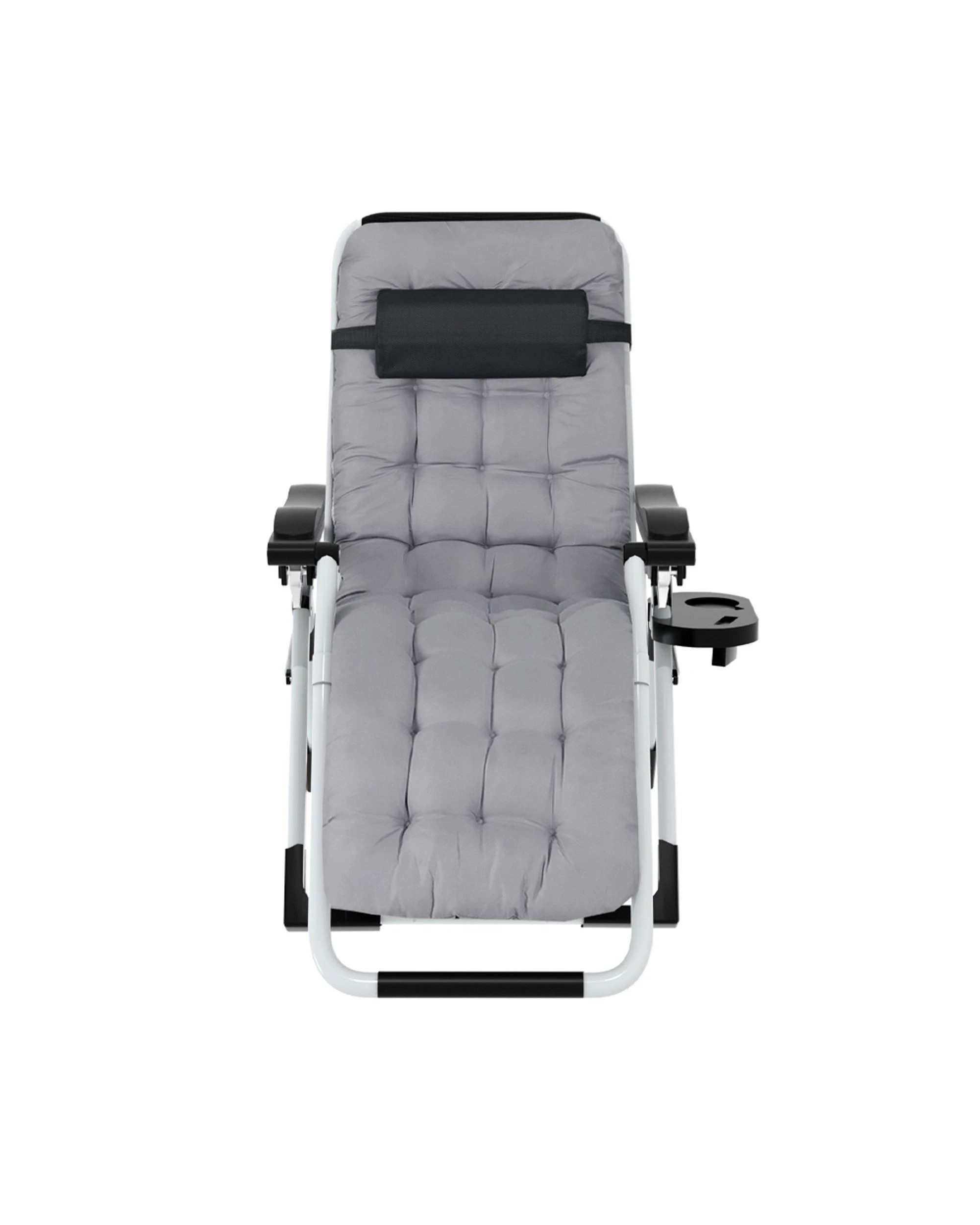 2 Gardeon Sun Lounge Folding Lounger Camping Zero Gravity Chair Outdoor Furniture
 - Black, 2 of 3