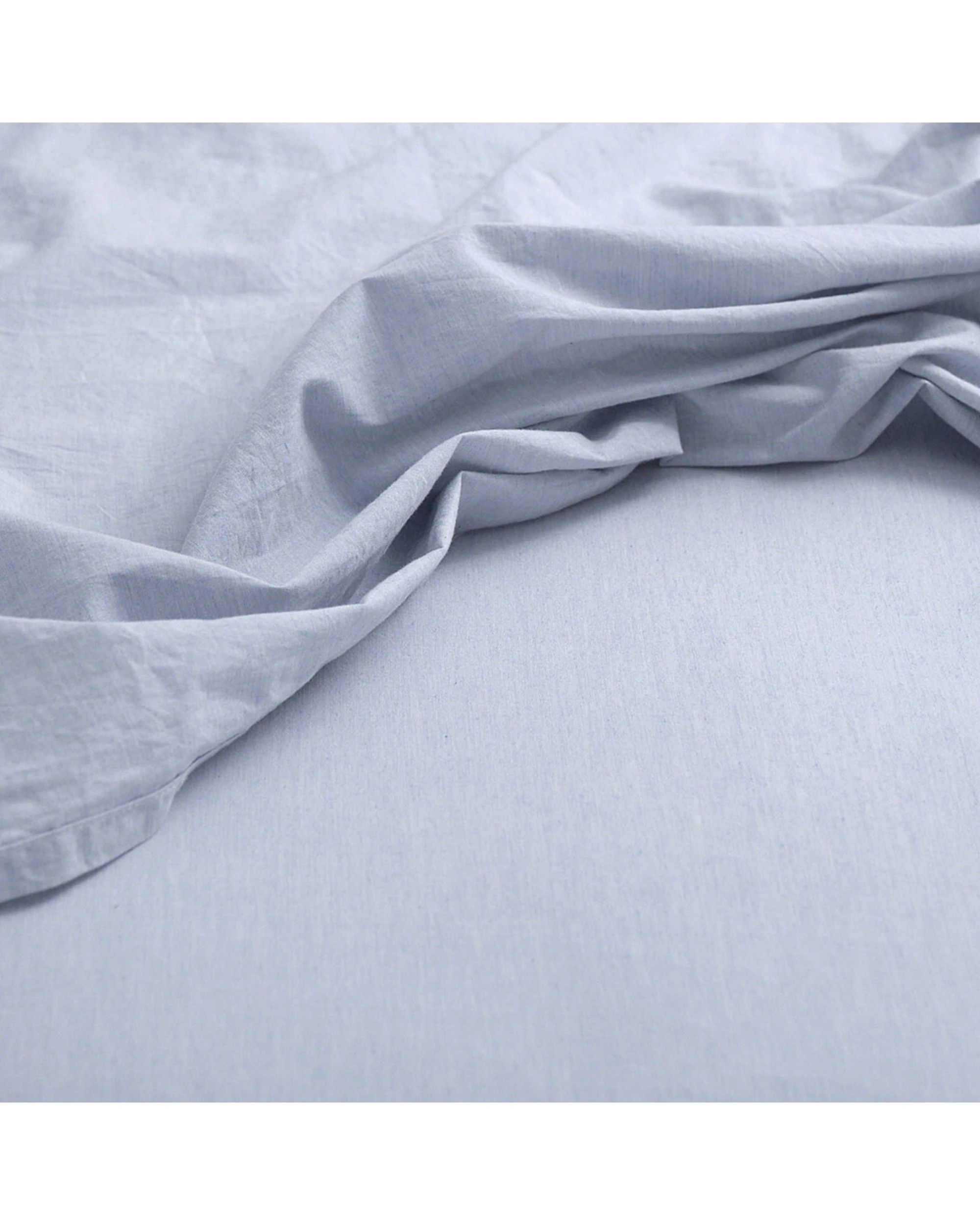 2 Canningvale Vintage Softwash Cotton Fitted Sheet Set Home Bedding - King Bed - Blue, 2 of 3