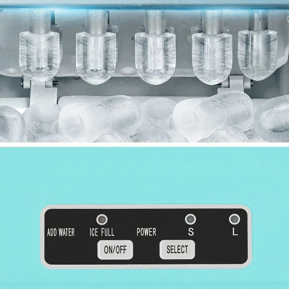 5 Devanti 12kg Ice Maker Machine w/Self Cleaning Green - Green, 5 of 8