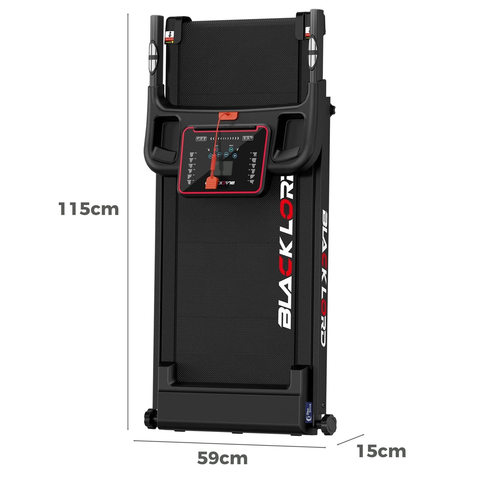 3 Black Lord Treadmill Electric Home Gym Fitness Foldable Running Machine Incline, 3 of 4