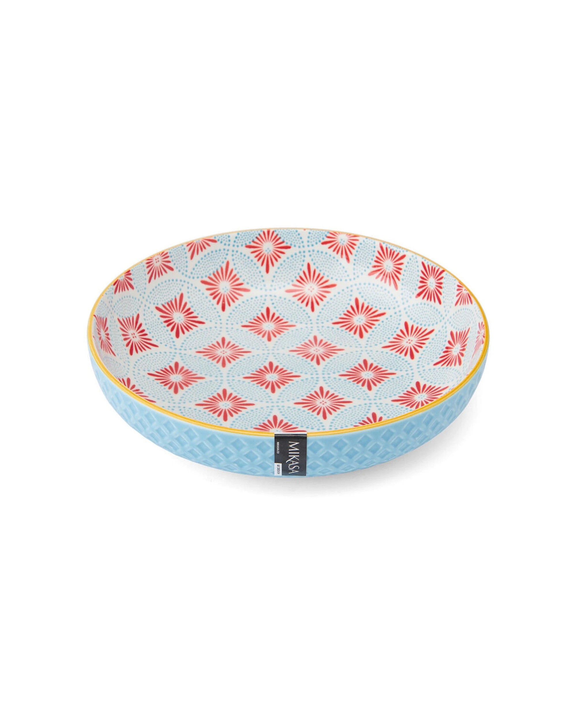 4 Mikasa 4PK Mosaic Ceramic Bowl Round Dinnerware Stoneware 21cm - Multi, 4 of 7