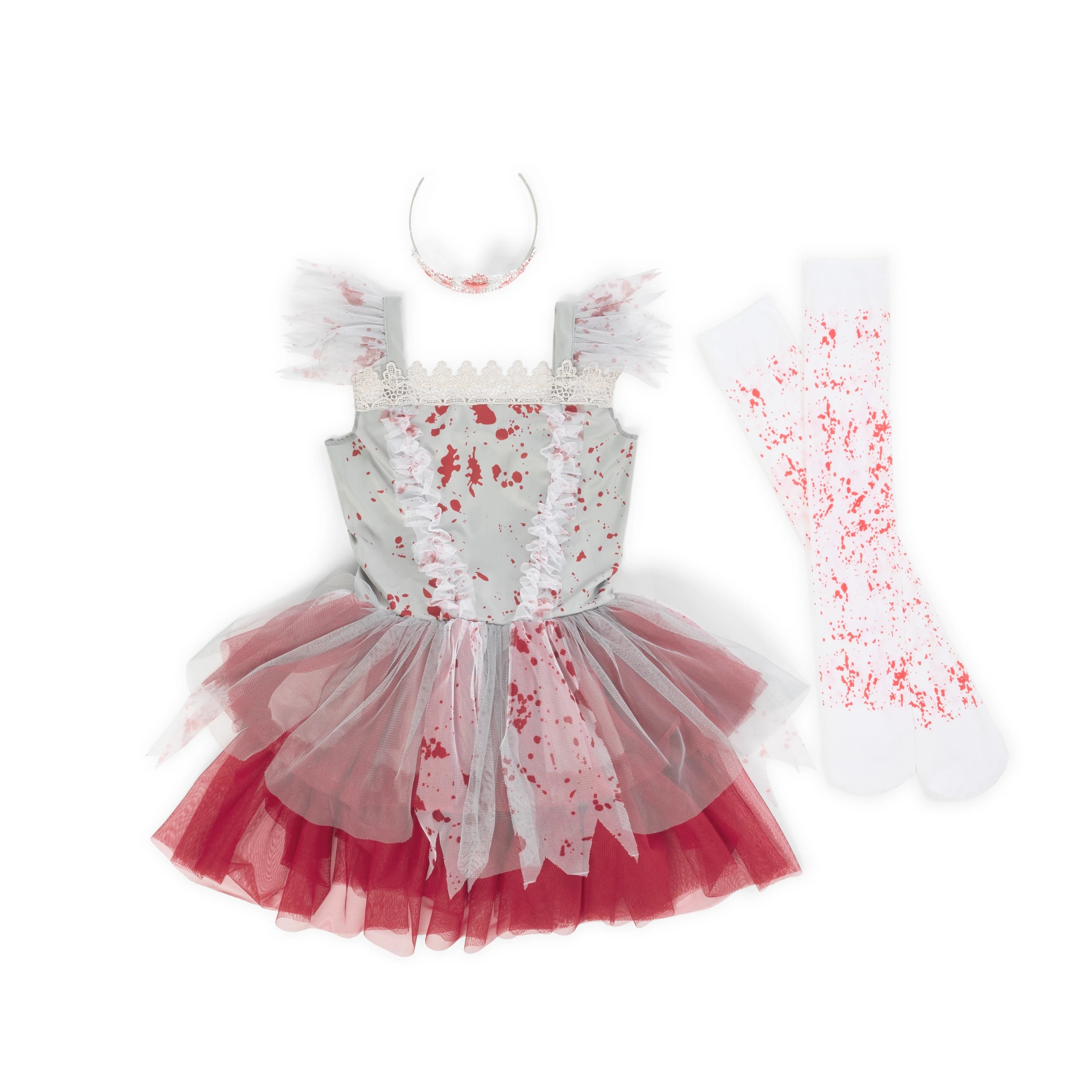 9 4 Piece Deadly Ballerina Costume - Ages 8+, 9 of 10