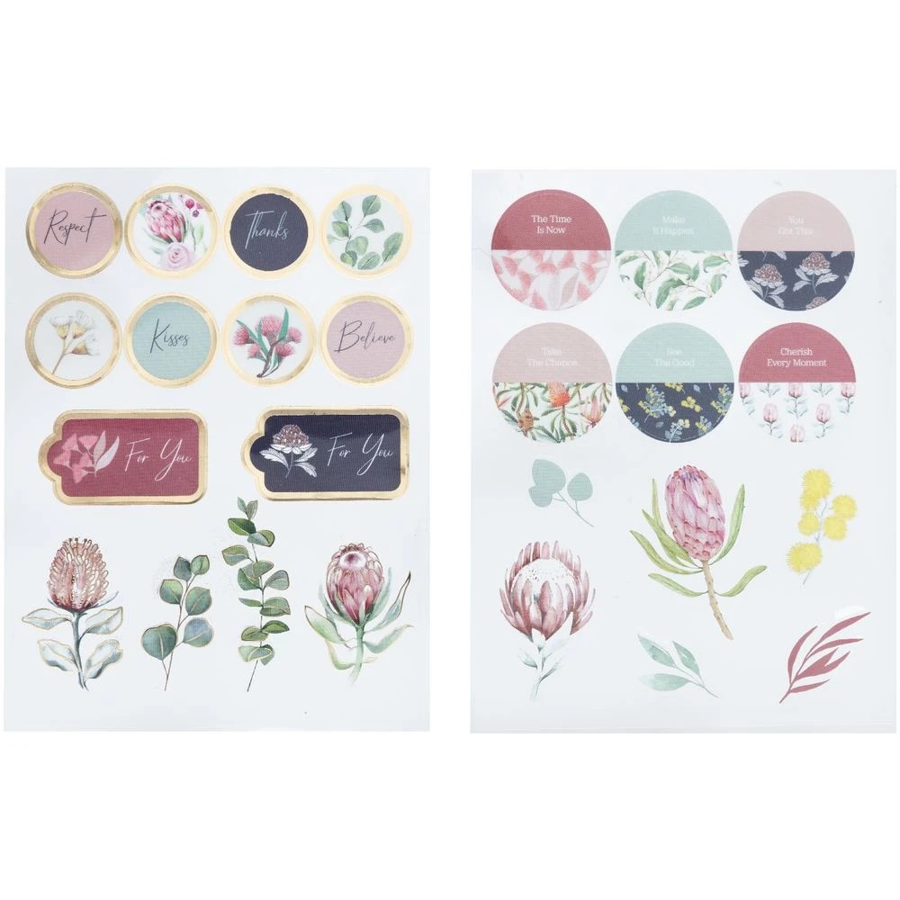 2 Born Stickers Native Flora Sheets 2 Pack, 2 of 2
