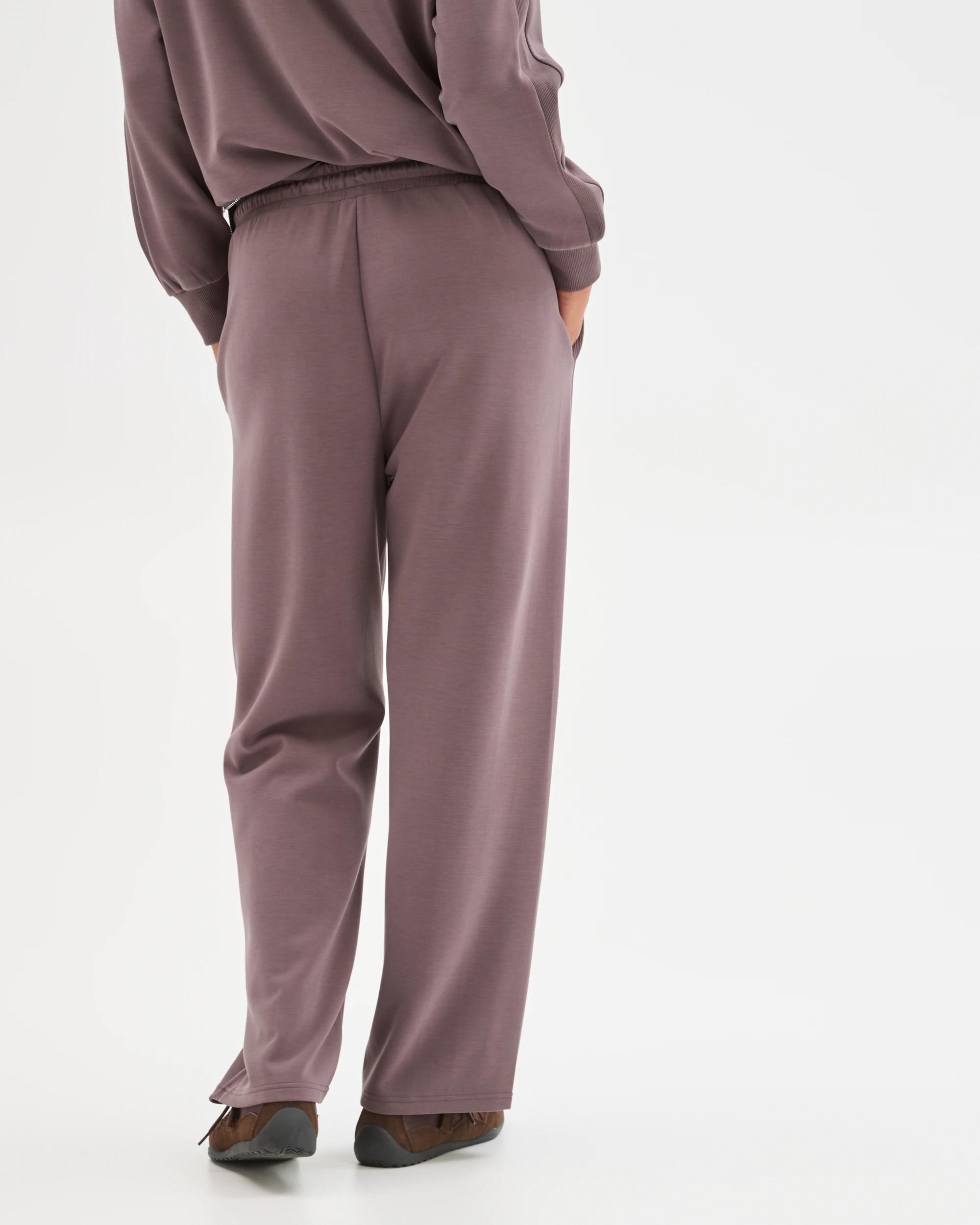 6 Target Active Movement Wide Leg Knit Panel Pants PLUM, 6 of 7