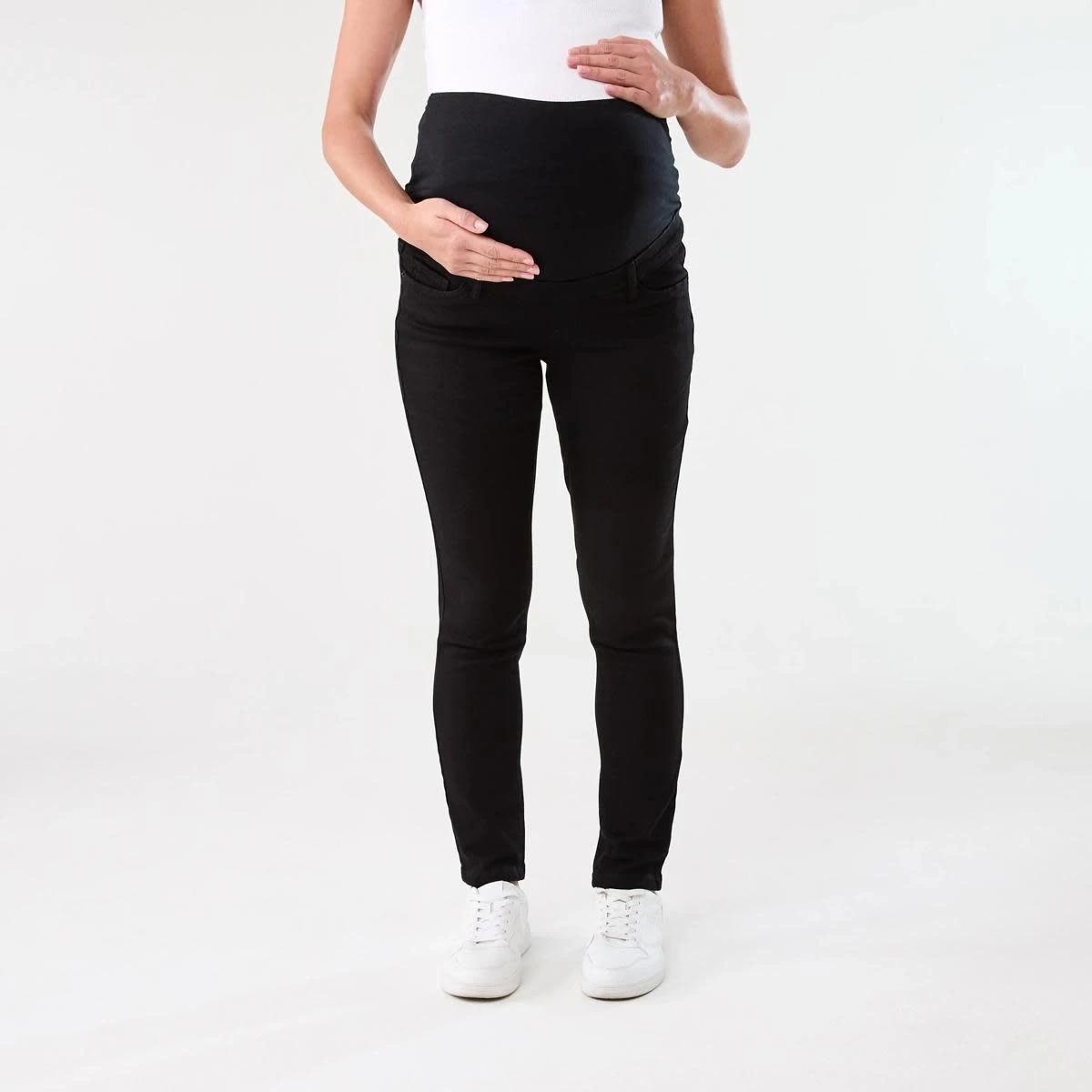 1 Maternity Stretch Skinny Jeans Black Wash, 1 of 5