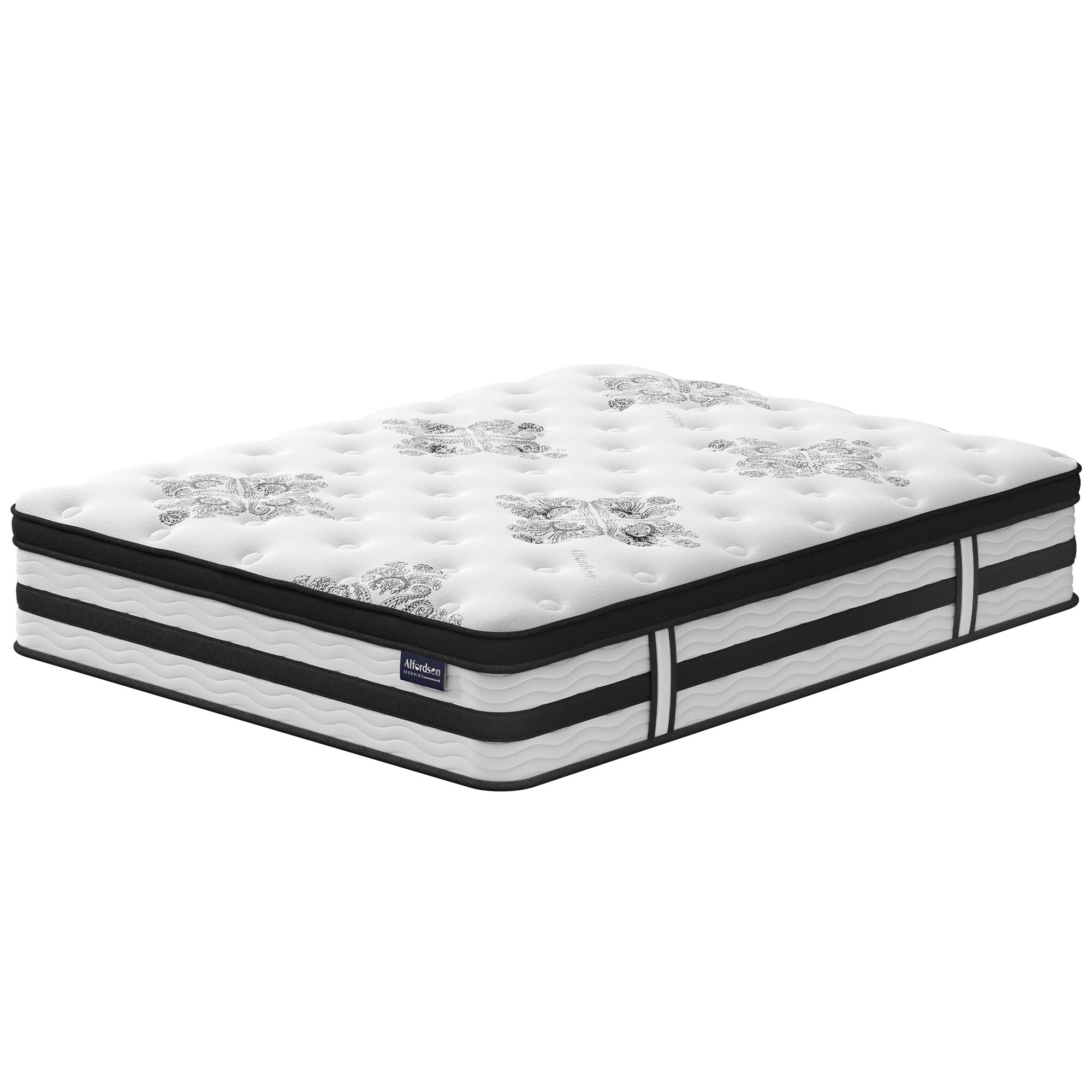 1 Alfordson Mattress Pocket Spring Latex Euro Top 34cm 5 zone - Single Bed, 1 of 10