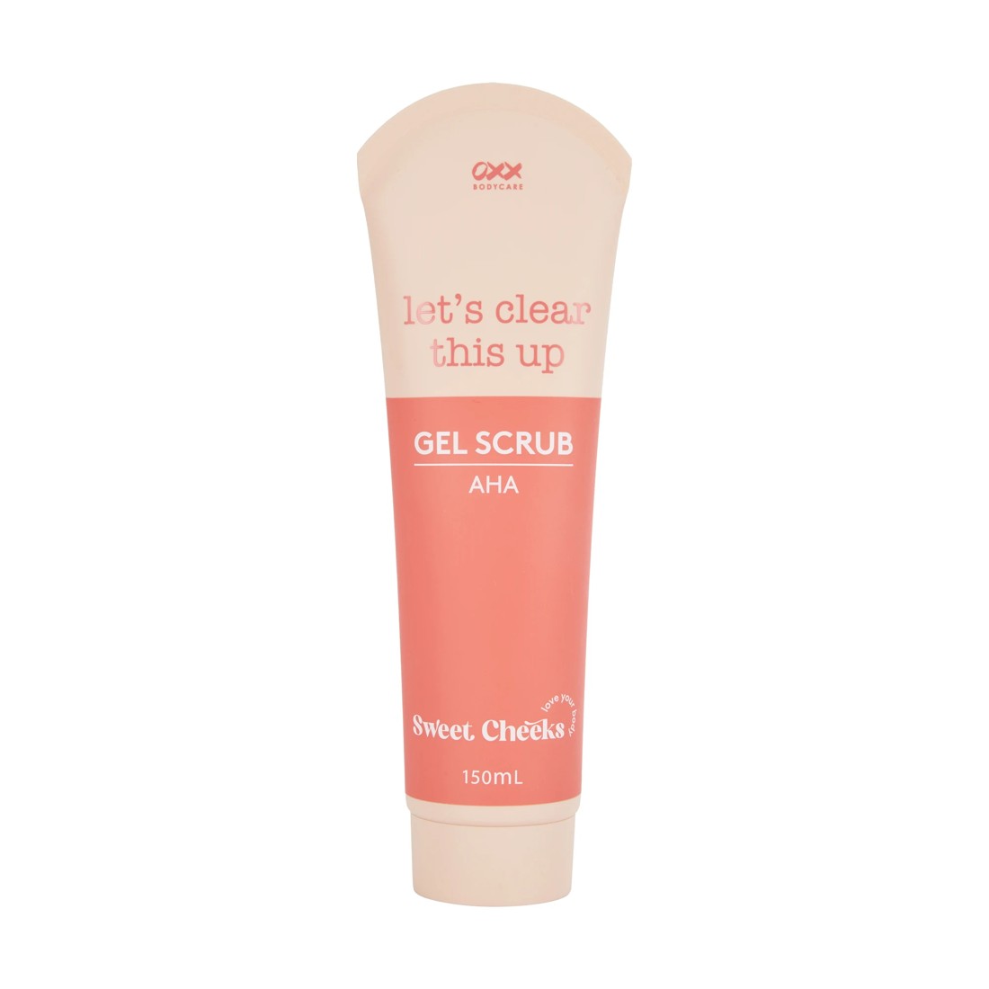 1 OXX Bodycare Let's Clear This Up Sweet Cheeks Gel Scrub 150ml - AHA, 1 of 3