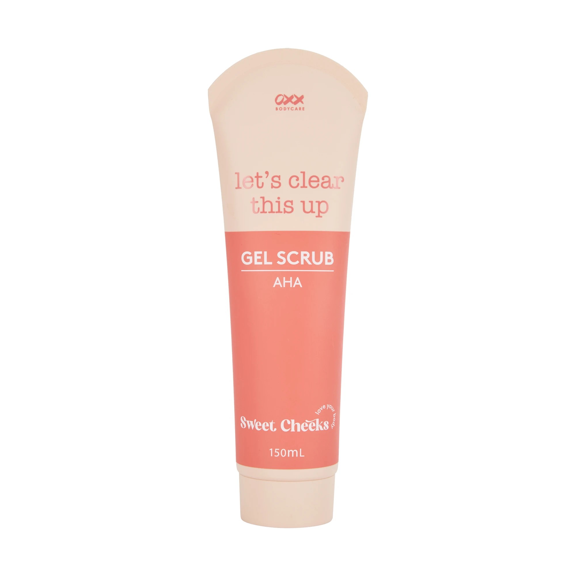 1 OXX Bodycare Let's Clear This Up Sweet Cheeks Gel Scrub 150ml - AHA, 1 of 3