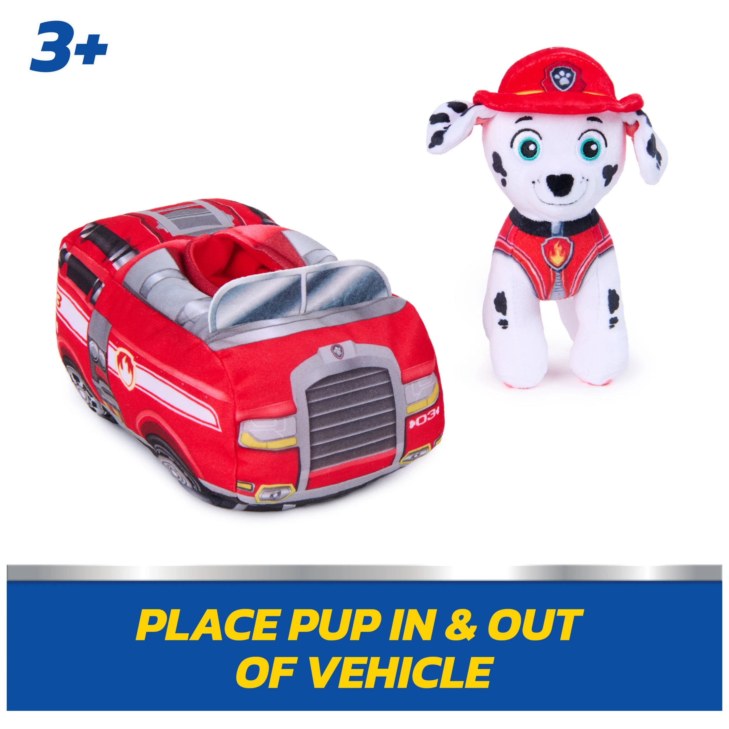 5 Paw Patrol 2 - in - 1 Rescue Marshall Plush - Red, 5 of 8