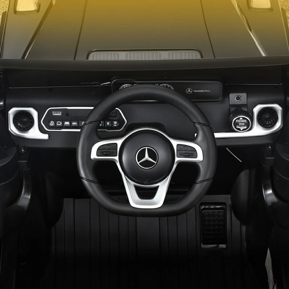 4 Kids Ride On Car Licensed Mercedes Benz G500 Electric Toys Horn Remote 12V - Black, 4 of 5