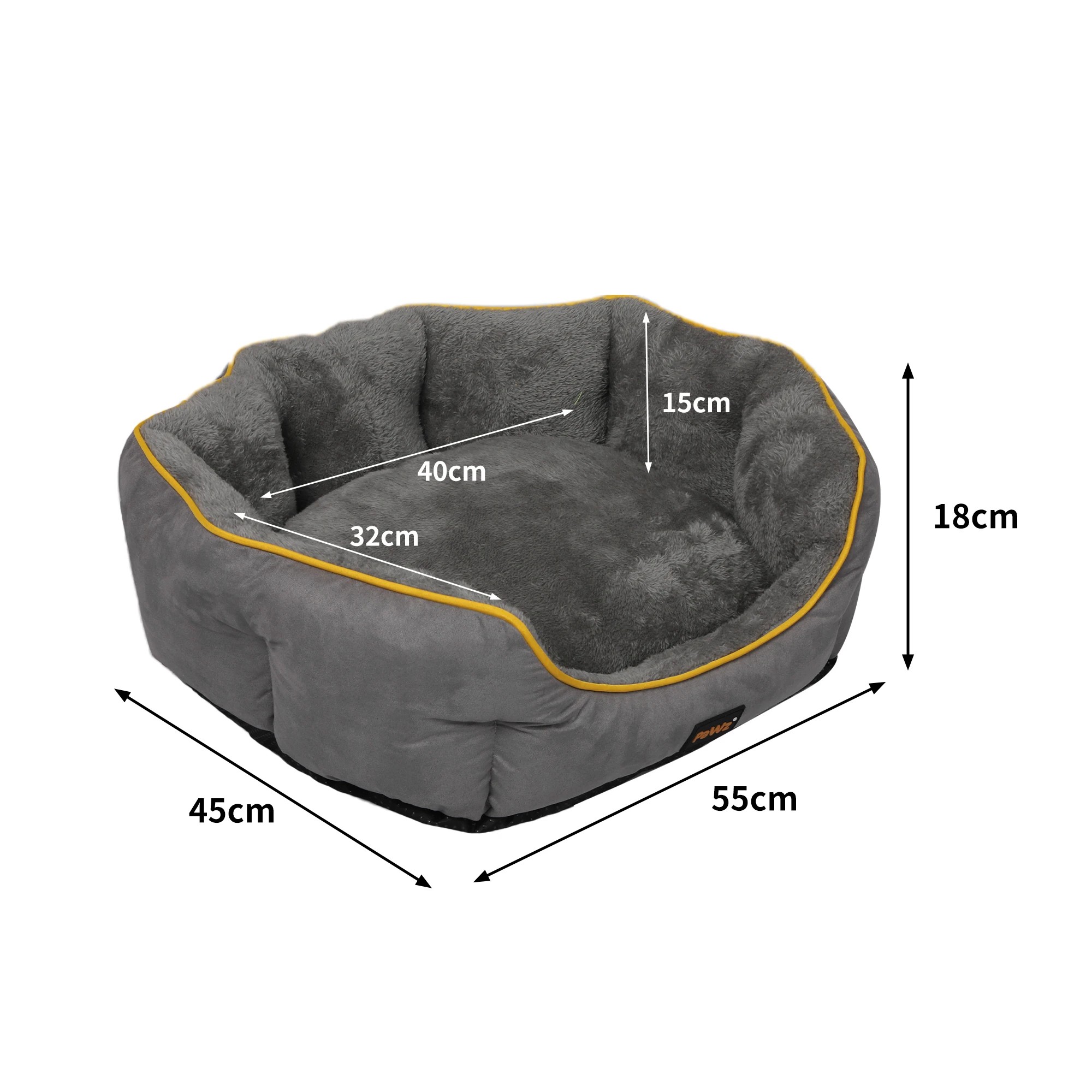 3 PaWz Small Heated Pet Bed - Grey, 3 of 7