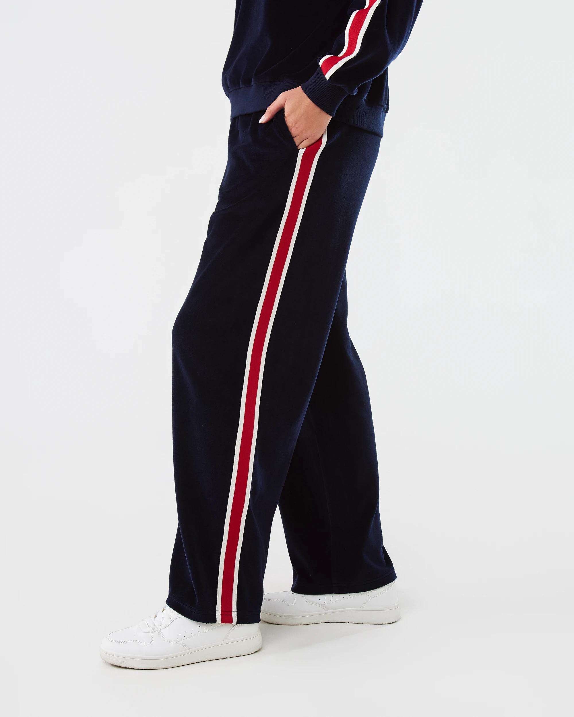 2 Velvet Trackpants Navy Blaze, 2 of 7