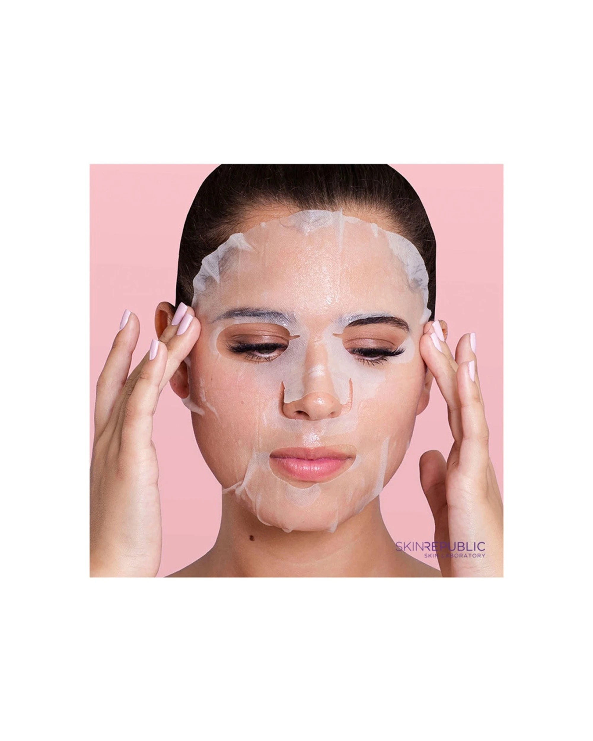 4 Skin Republic Hyaluronic Acid + Collagen Face Mask - Clear, 4 of 5