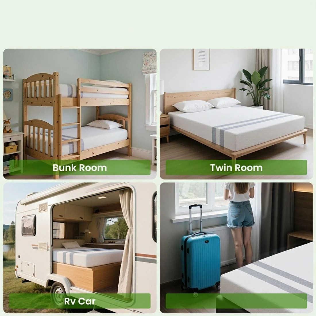 5 BedStory King Memory Foam Mattress 25cm Cooling Gel Foam Mattress in a Box Medium Feel - King Bed - White, 5 of 6