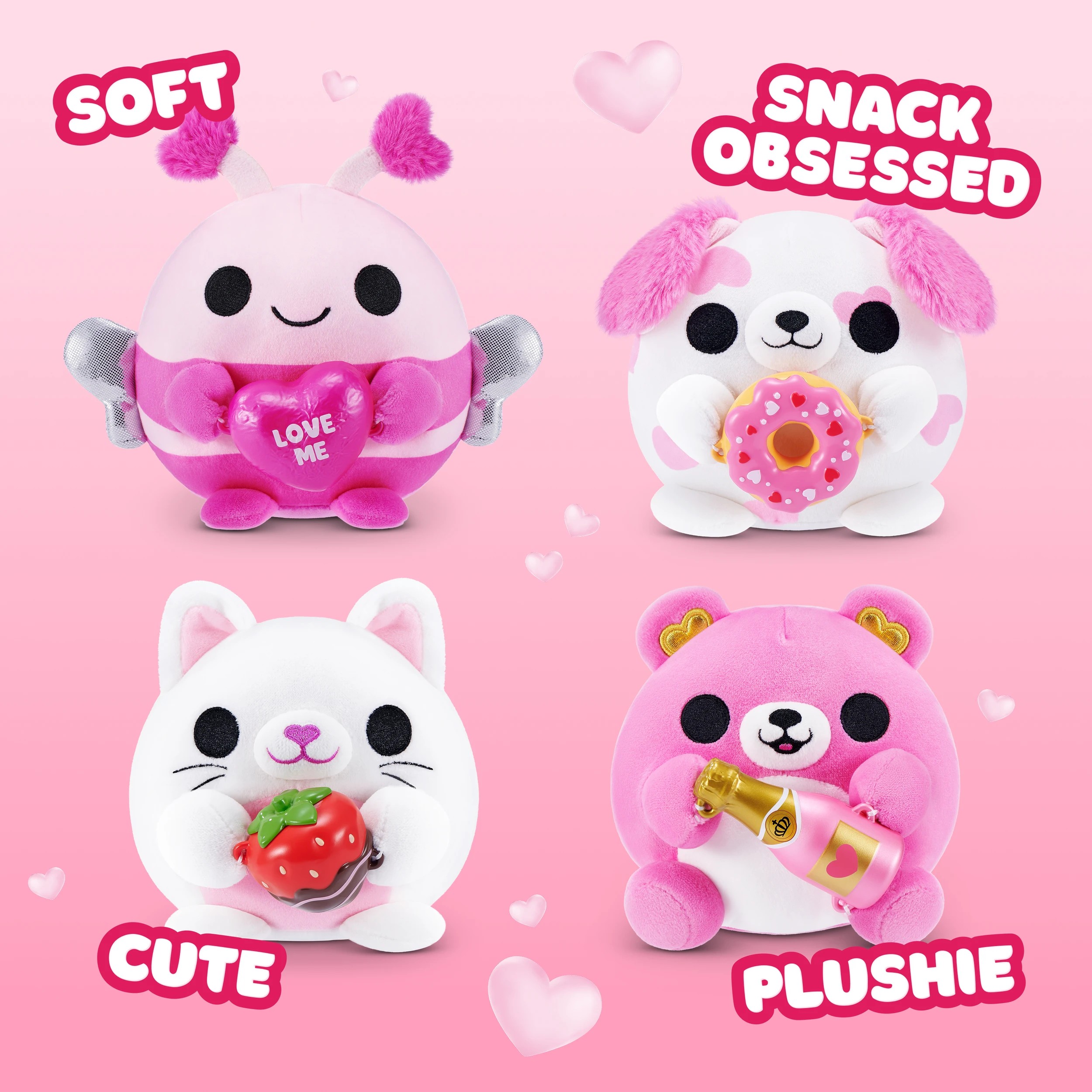 7 12cm Snackles Valentines Edition Plush by ZURU - Assorted, 7 of 10