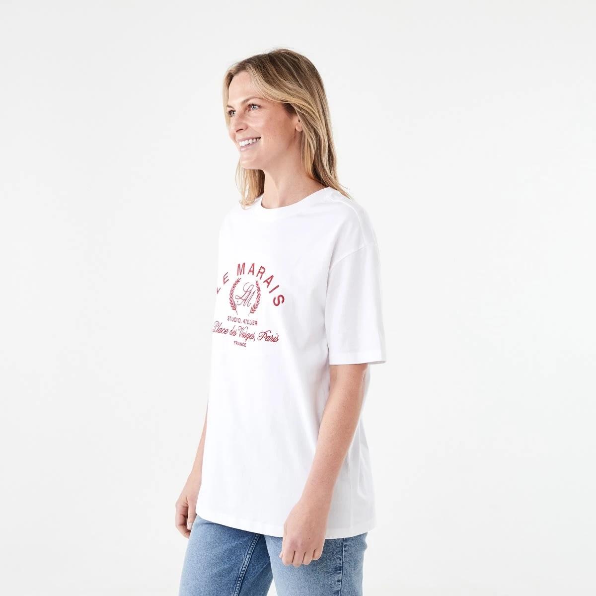 2 Short Sleeve Oversized Boyfriend T-shirt Le Marais, 2 of 5